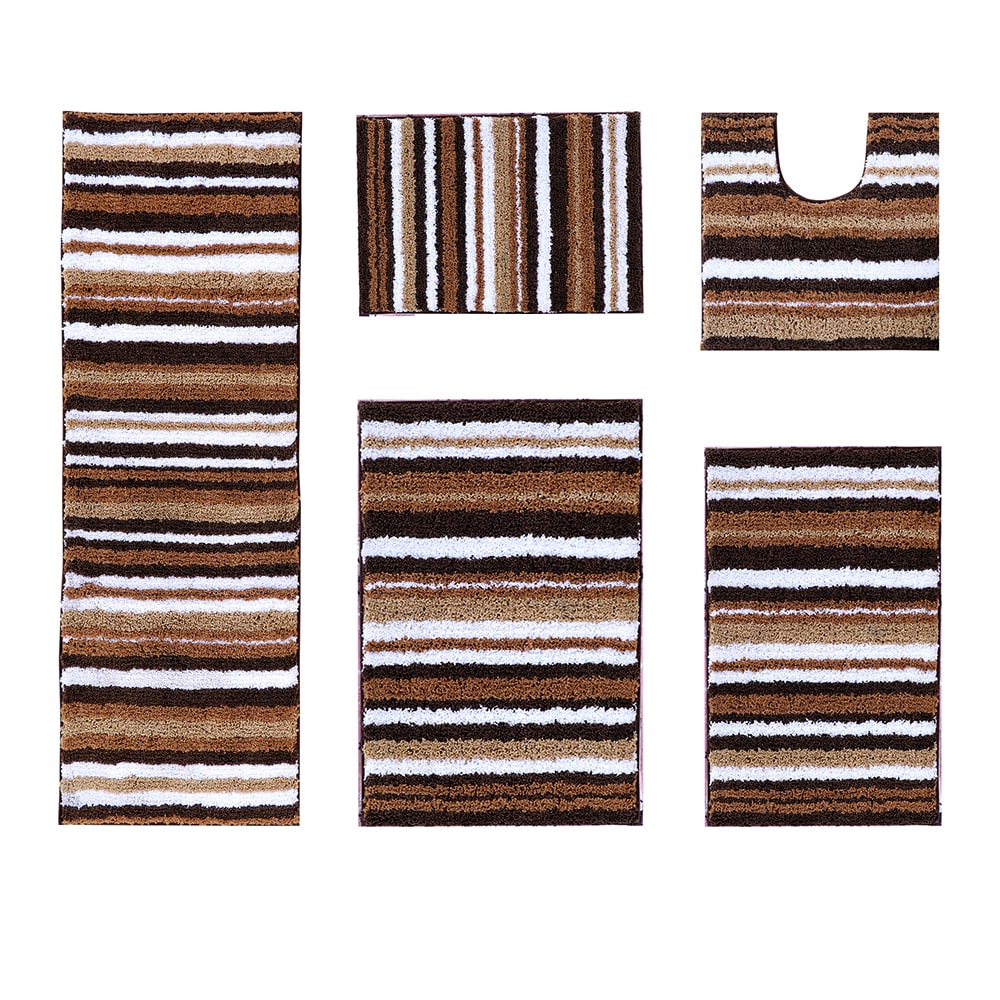 Better Trends BAGR5PCCAF 60-Inches x 20-Inches Cafe Polyester Bath rug