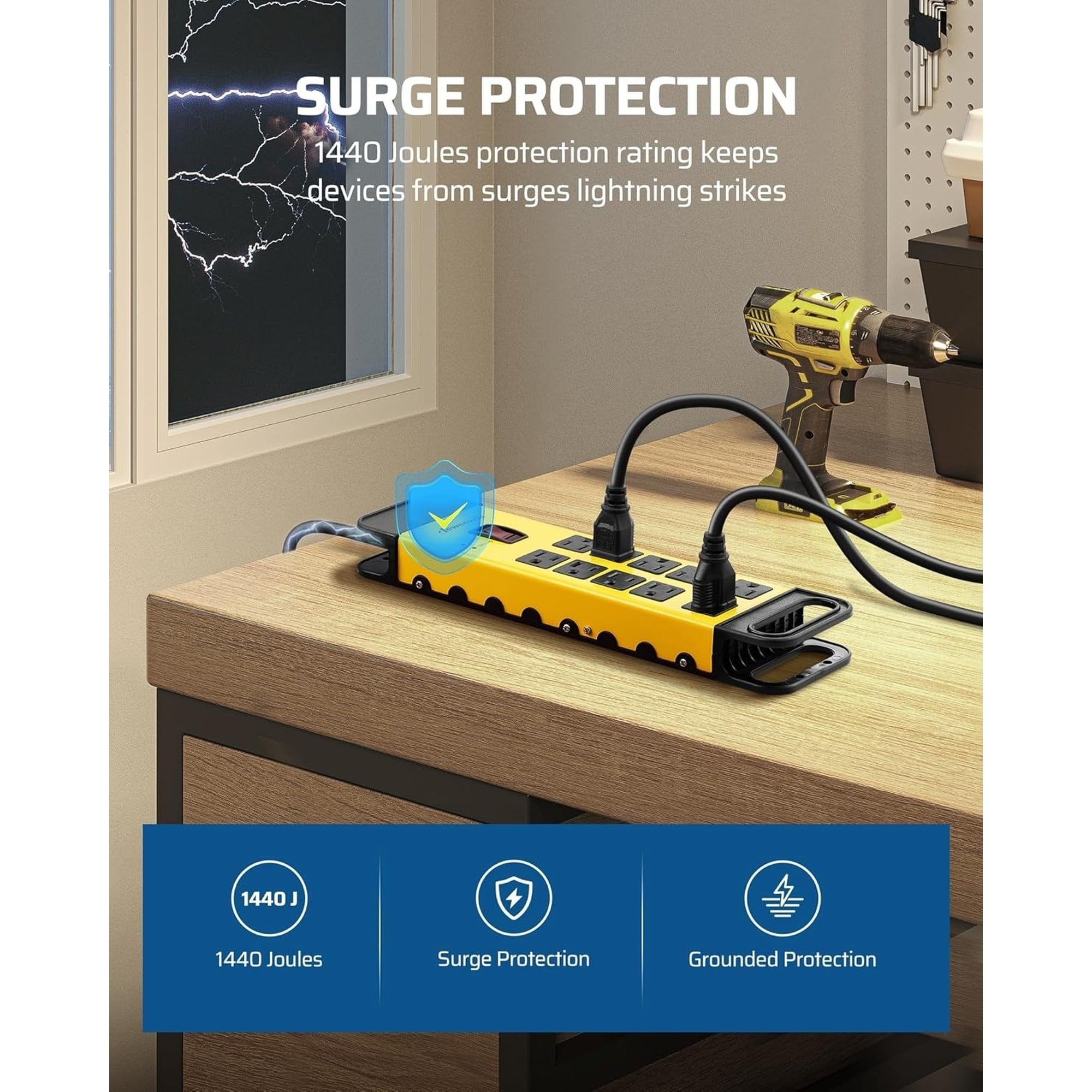 Numhew NHDREW26838 Electrical-Power-Strips - View #3