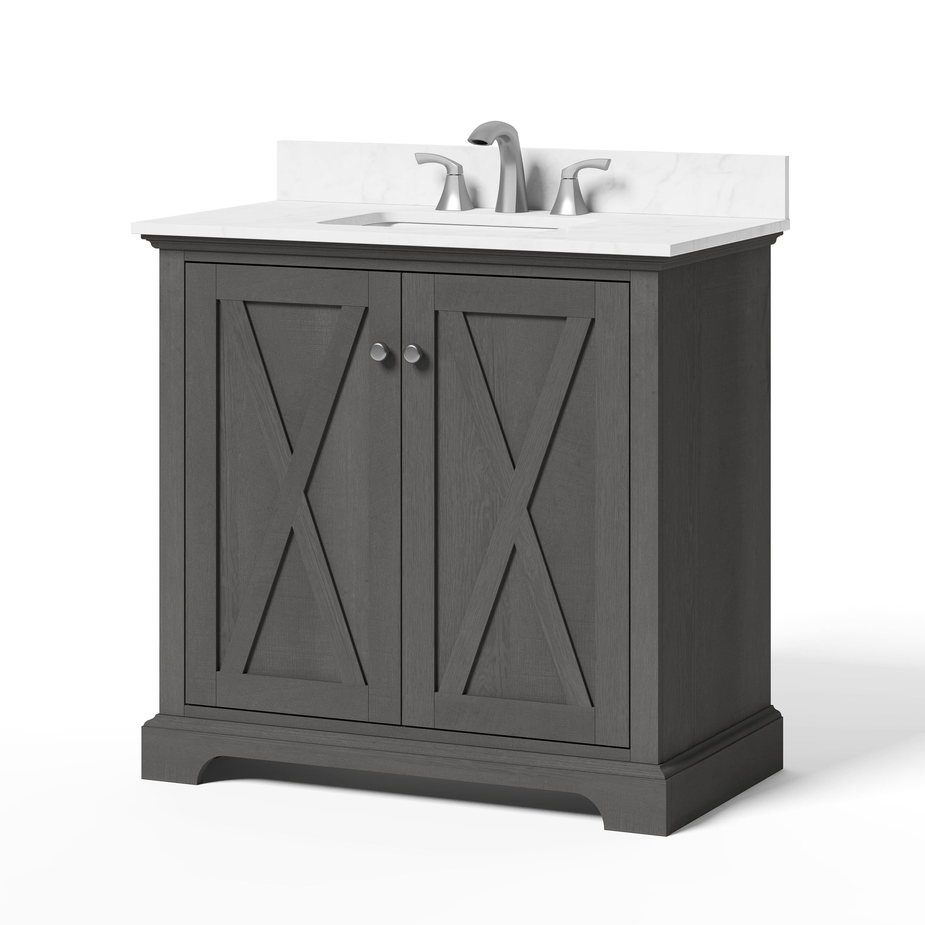 allen + roth LWSJ36VBR Bath-Vanity-Combo - View #10