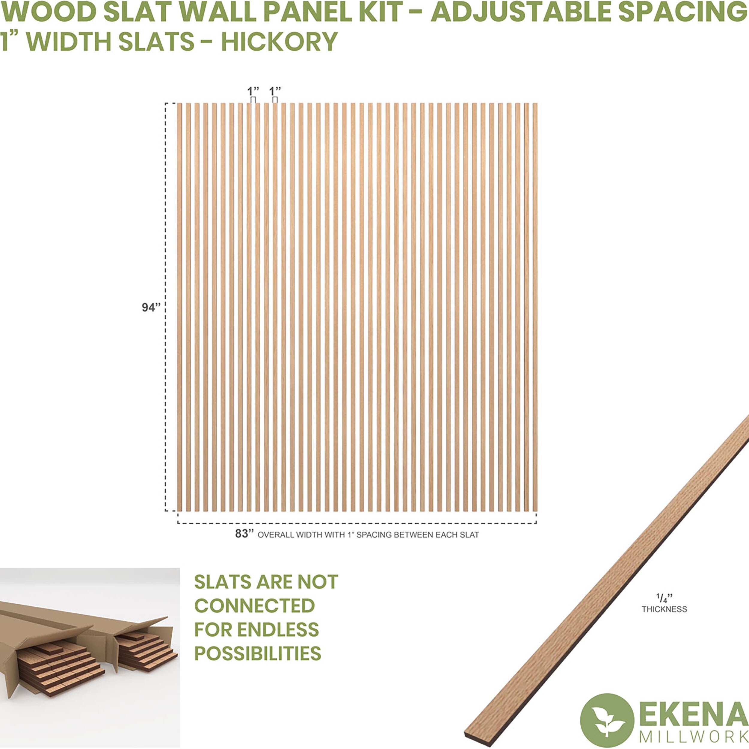 Ekena Millwork SWW84X94X0250HI Wall-Planks - View #2
