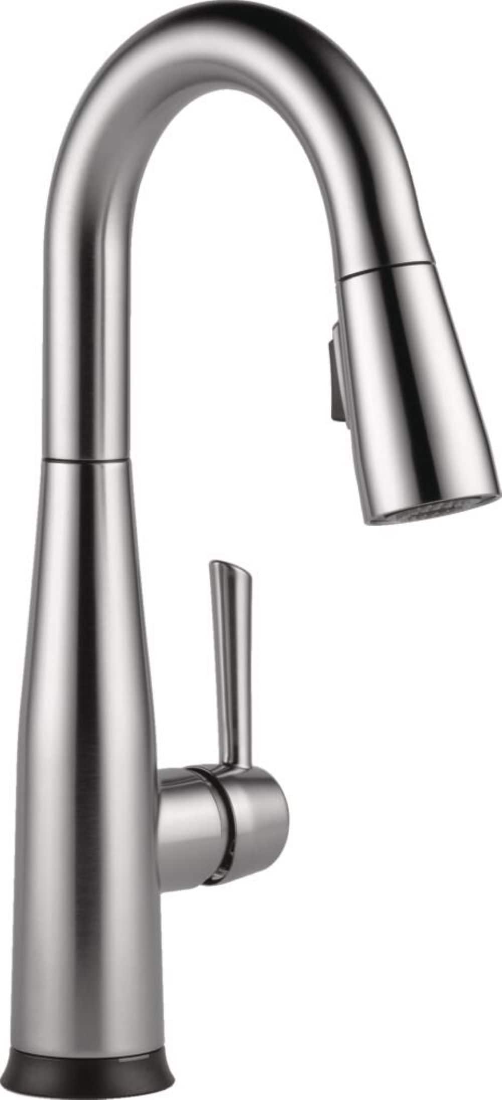 Delta 9913TL-AR-DST Essa Arctic Stainless Single Handle Deck-mount Touchless Bar and Prep Kitchen Faucet with Sprayer