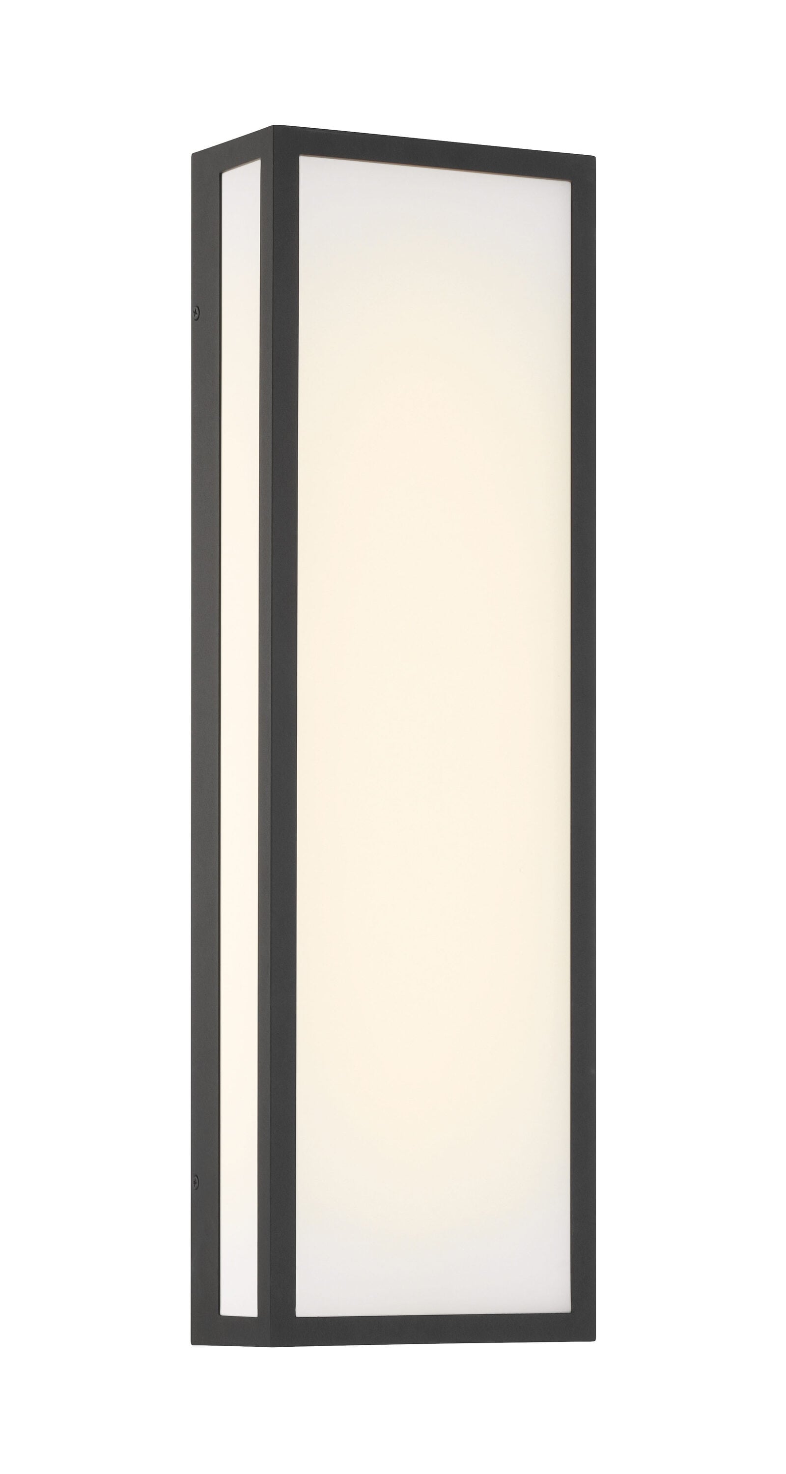 The Great Outdoors 77802-66-L Marlborough 26-in H Matte Black Hardwired Integrated LED Outdoor Wall Light