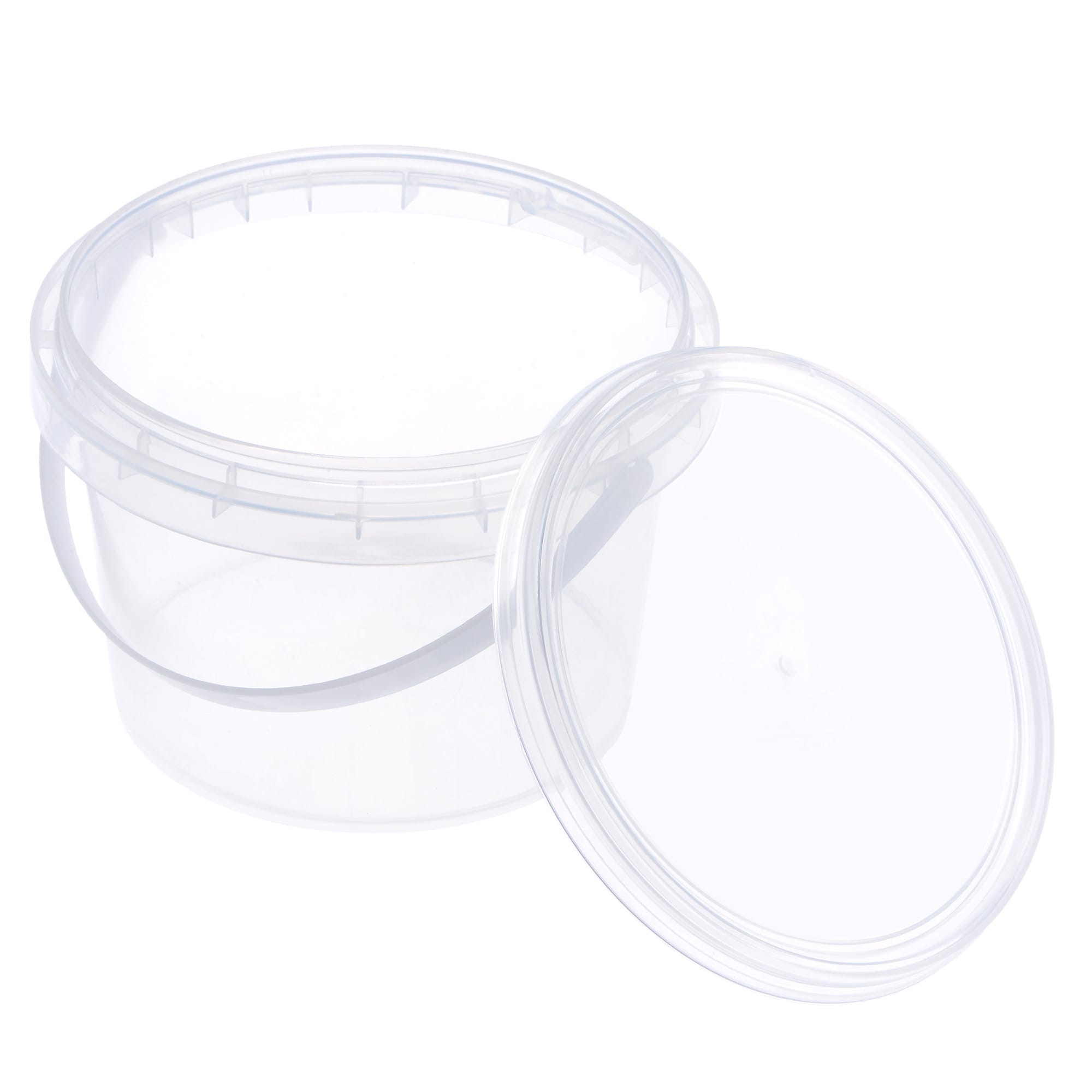 Unique Bargains - Plastic Paint Pail Multipurpose Container 0.13 -Gallon / 500ml Clear Paint Cup ...