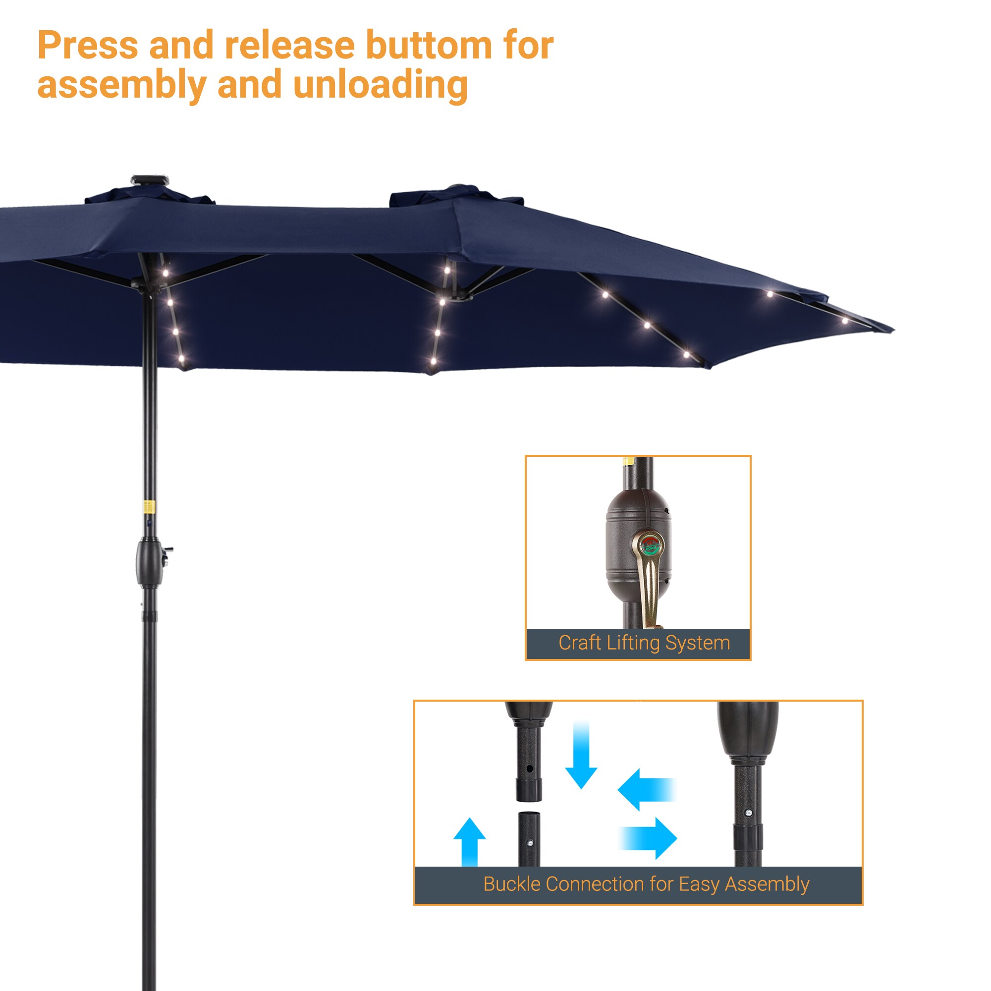 Sonkuki SD-SM-LED460NY Umbrellas-2 - View #4