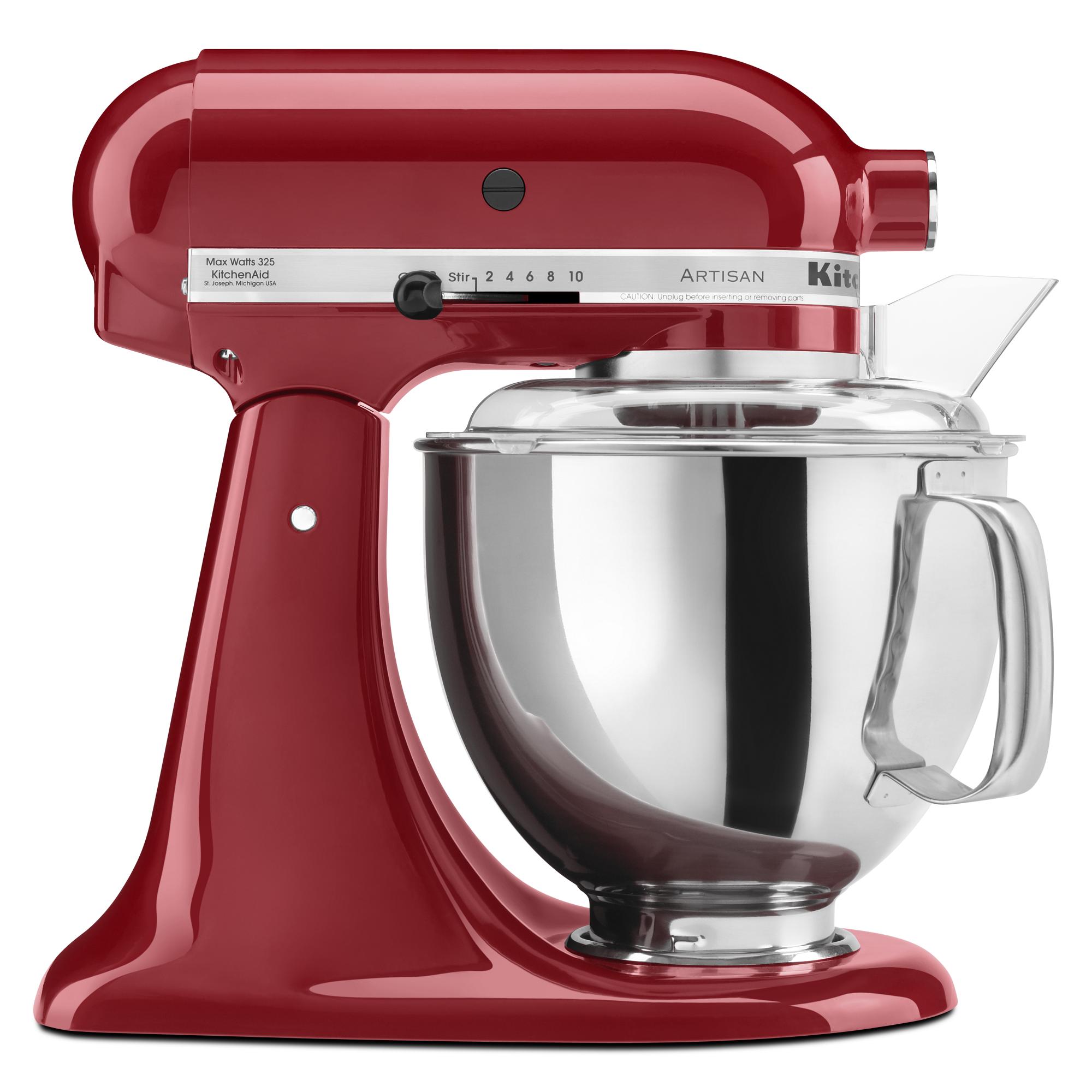 GE 5.3 Qt. 7-Speed Stainless Steel Stand Mixer with coated flat beater,  coated dough hook, wire whisk, and pouring shield G8MSAAS1RSH - The Home  Depot