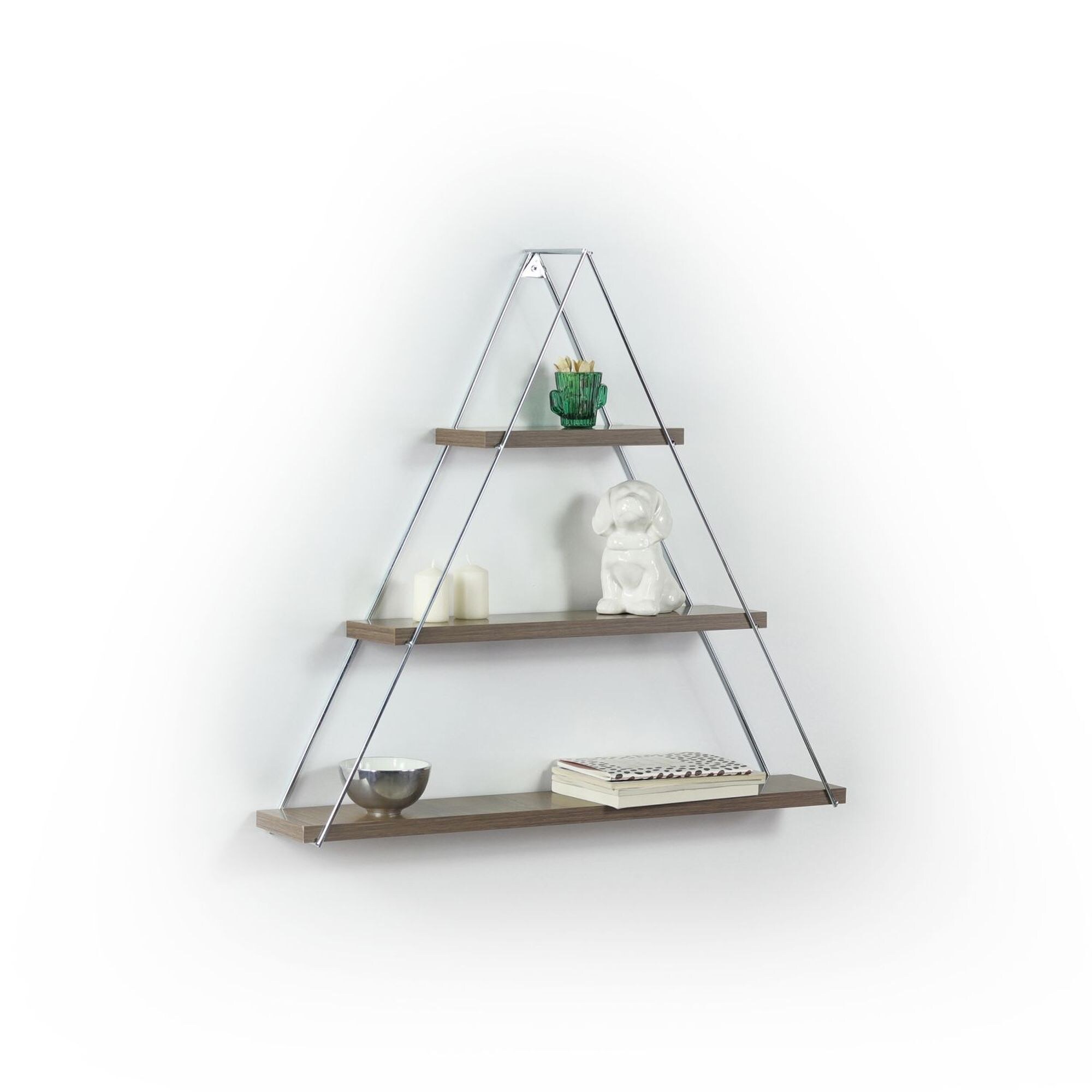 JASMODER B02949558 Walnut Metal 29.00-Inches W x 23.00-Inches H x 5.00-Inches D )