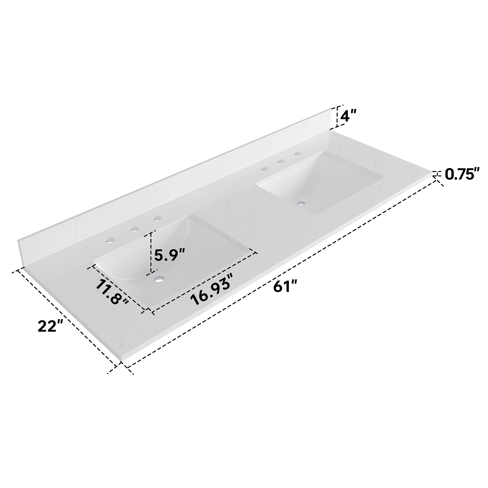 DELUXE LIVING VT0017 Vanity-Tops - View #6