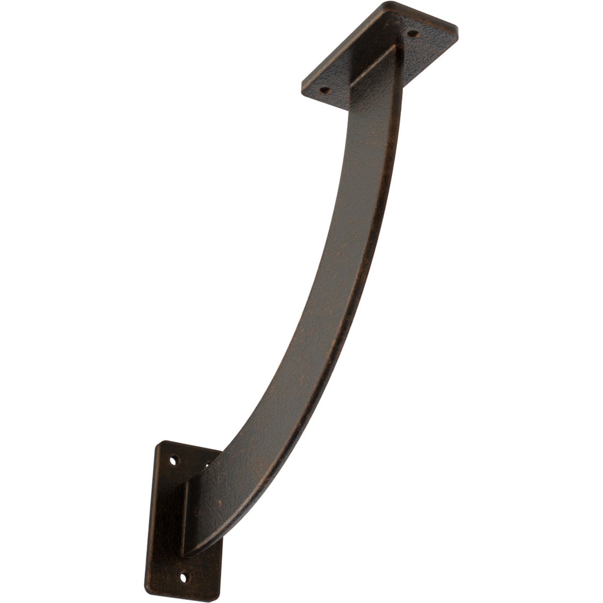 Ekena Millwork BKTM02X11X11BRABZ Bradford 11-in x 2-in x 11-in Antique bronze Steel Countertop support bracket