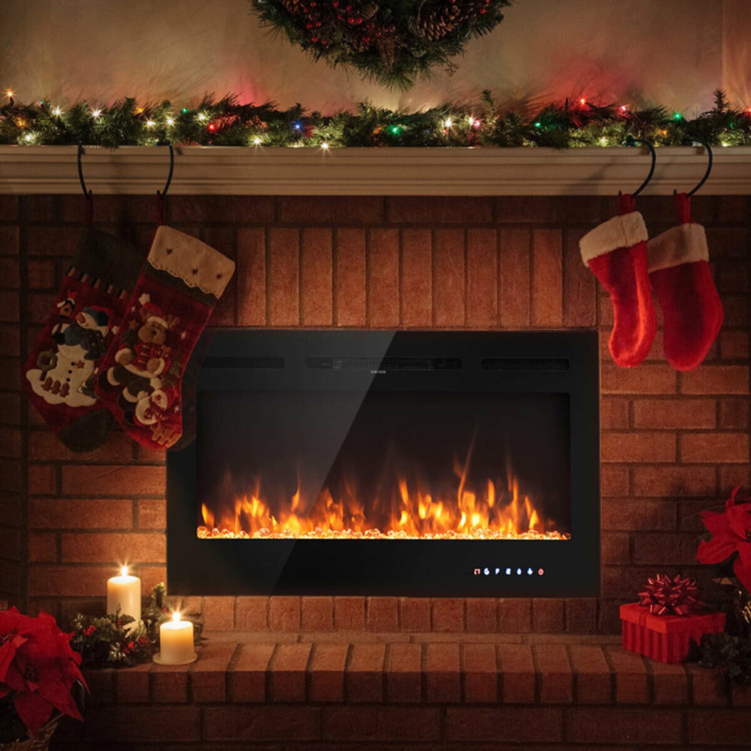 Mondawe MO-NP10851WH Electric-Fireplaces - View #2
