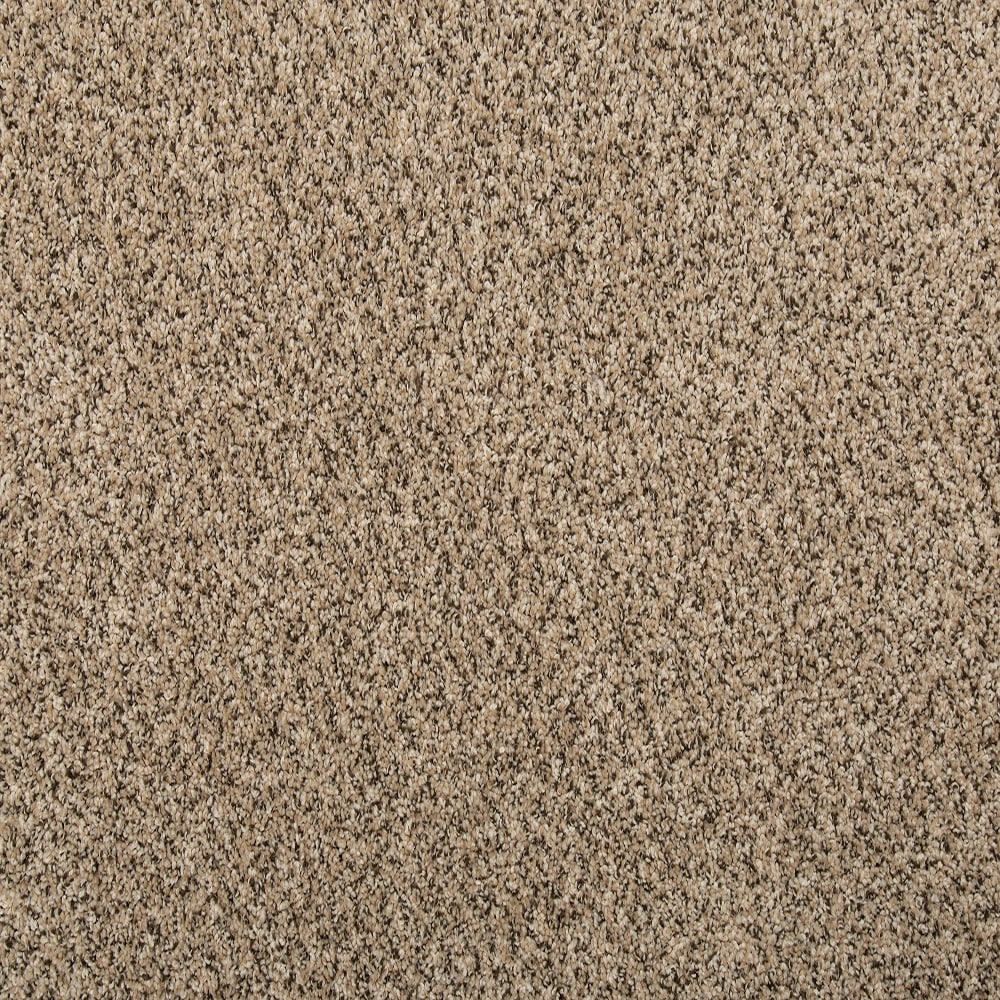 STAINMASTER SS033-12-L002 Express Install Calming Caress I Peaceful Tan 35-oz sq yard Solution-dyed polyester Textured Indoor Carpet