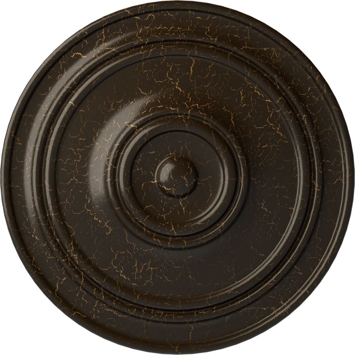 Ekena Millwork CM22CLSHC Classic 21.875-in W x 21.875-in L Stone Hearth Crackle Polyurethane Ceiling Medallion