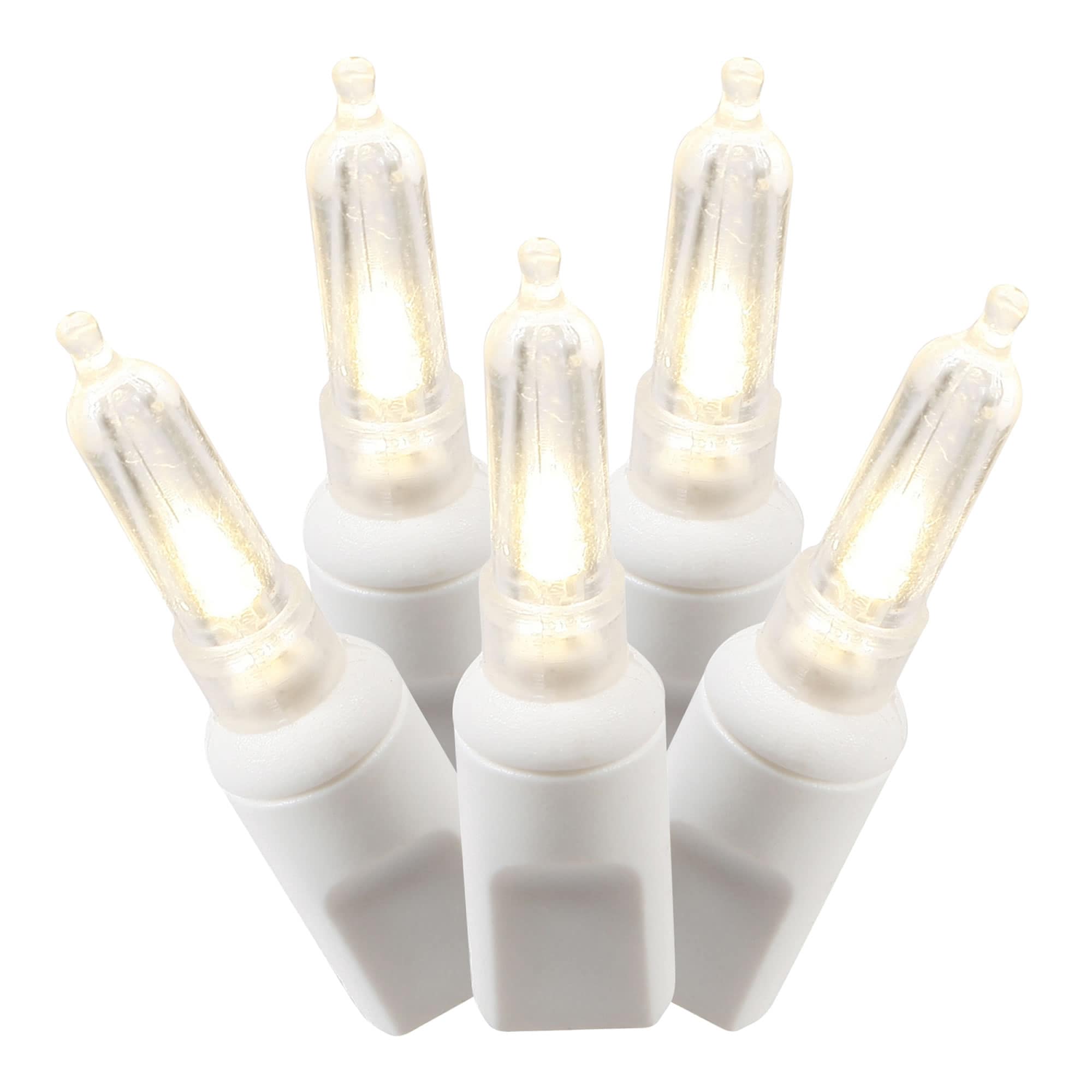 Vickerman X4W7101 100 -Count 34-Feet White LED Plug-In Indoor Christmas String Lights