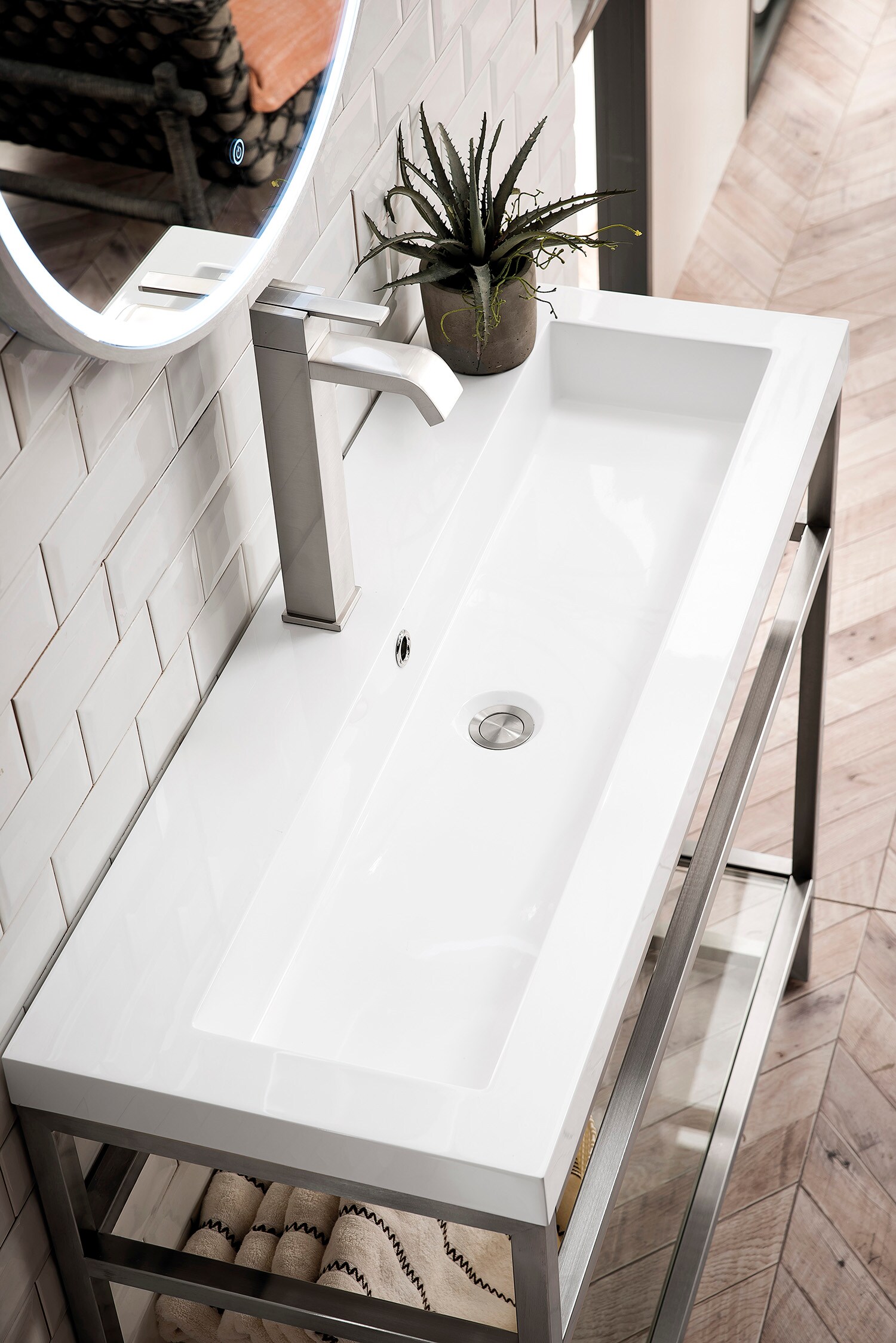 James Martin Vanities C105V39.5BNKWG Console-Sinks - View #4