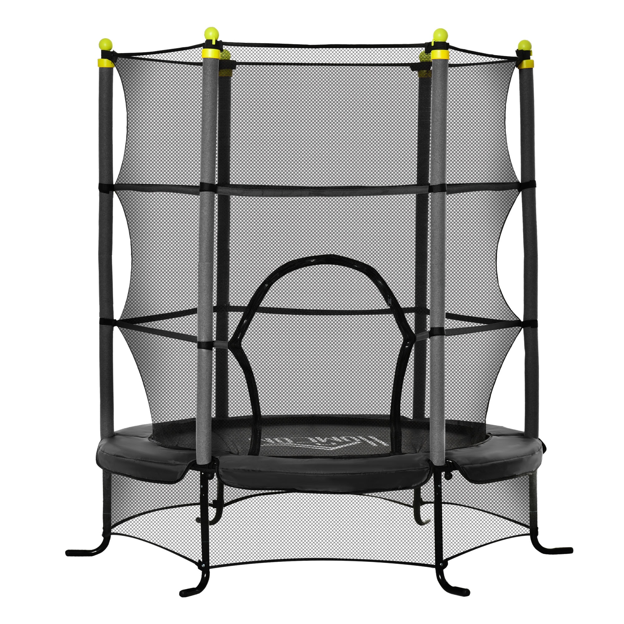 Damerin TRAA35 Trampolines 5.35-ft Round Kids in Black