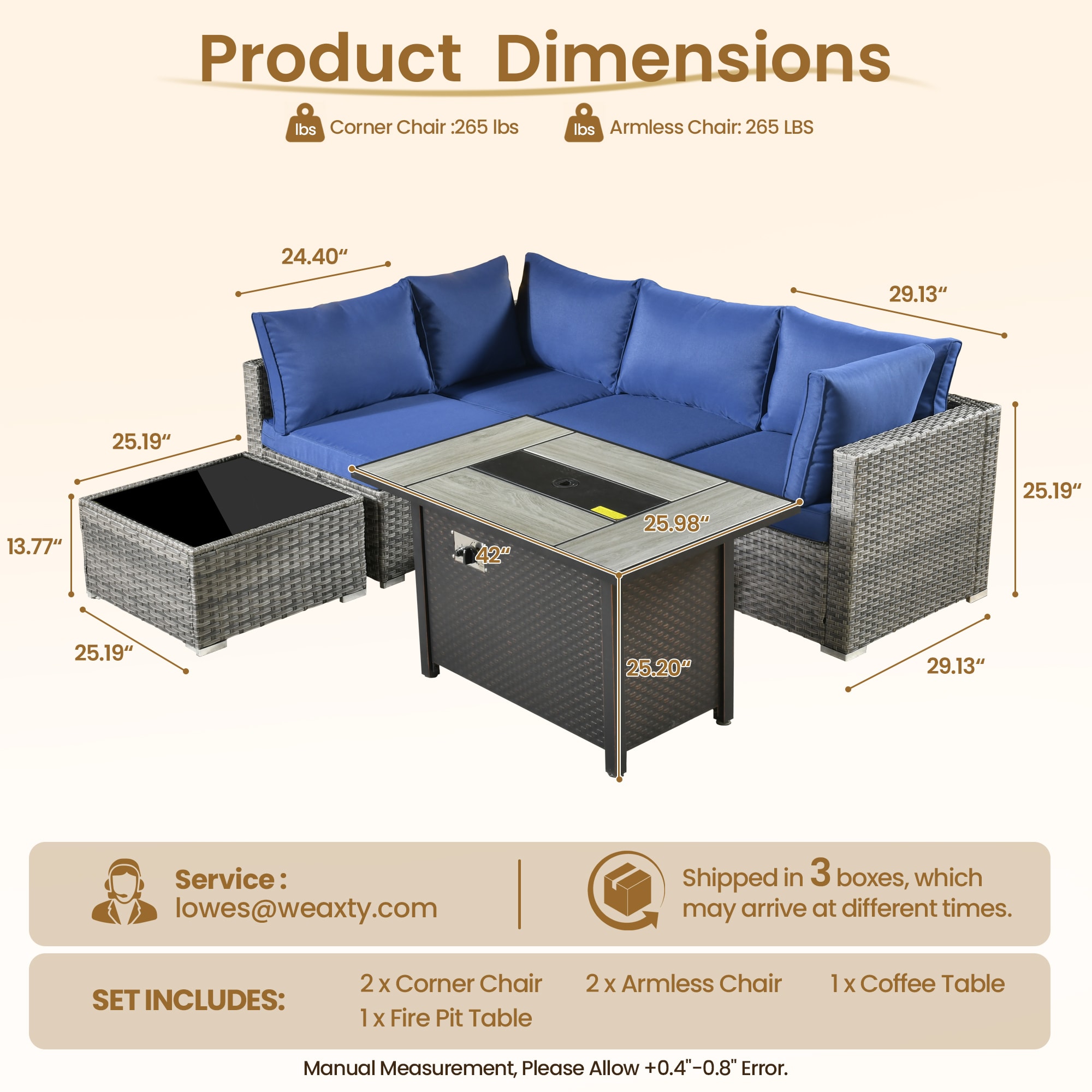 weaxty DCFP03RRS706 Patio-Conversation-Sets - View #7