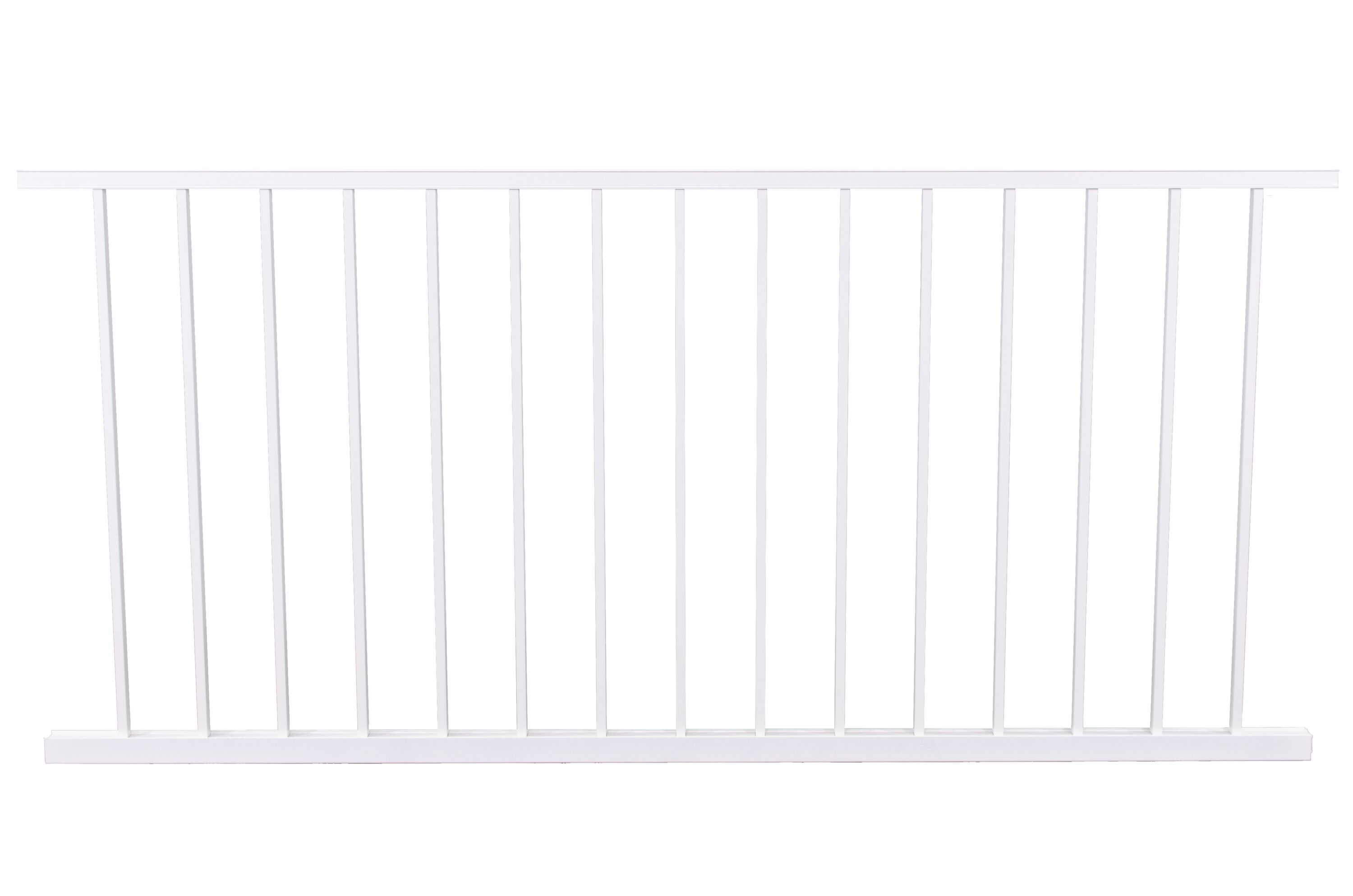 Harmony Railing 6-ft x 34-in White Aluminum Deck Rail Kit