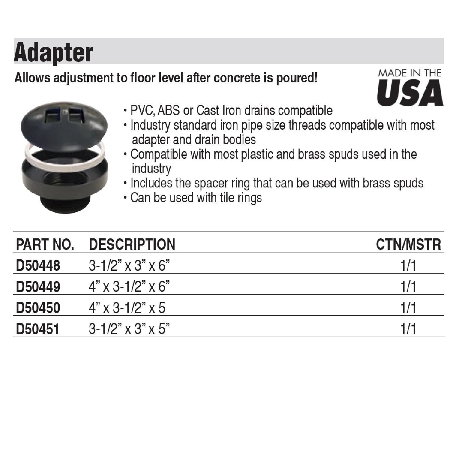 Jones Stephens D50451 Drains-Flanges - View #6