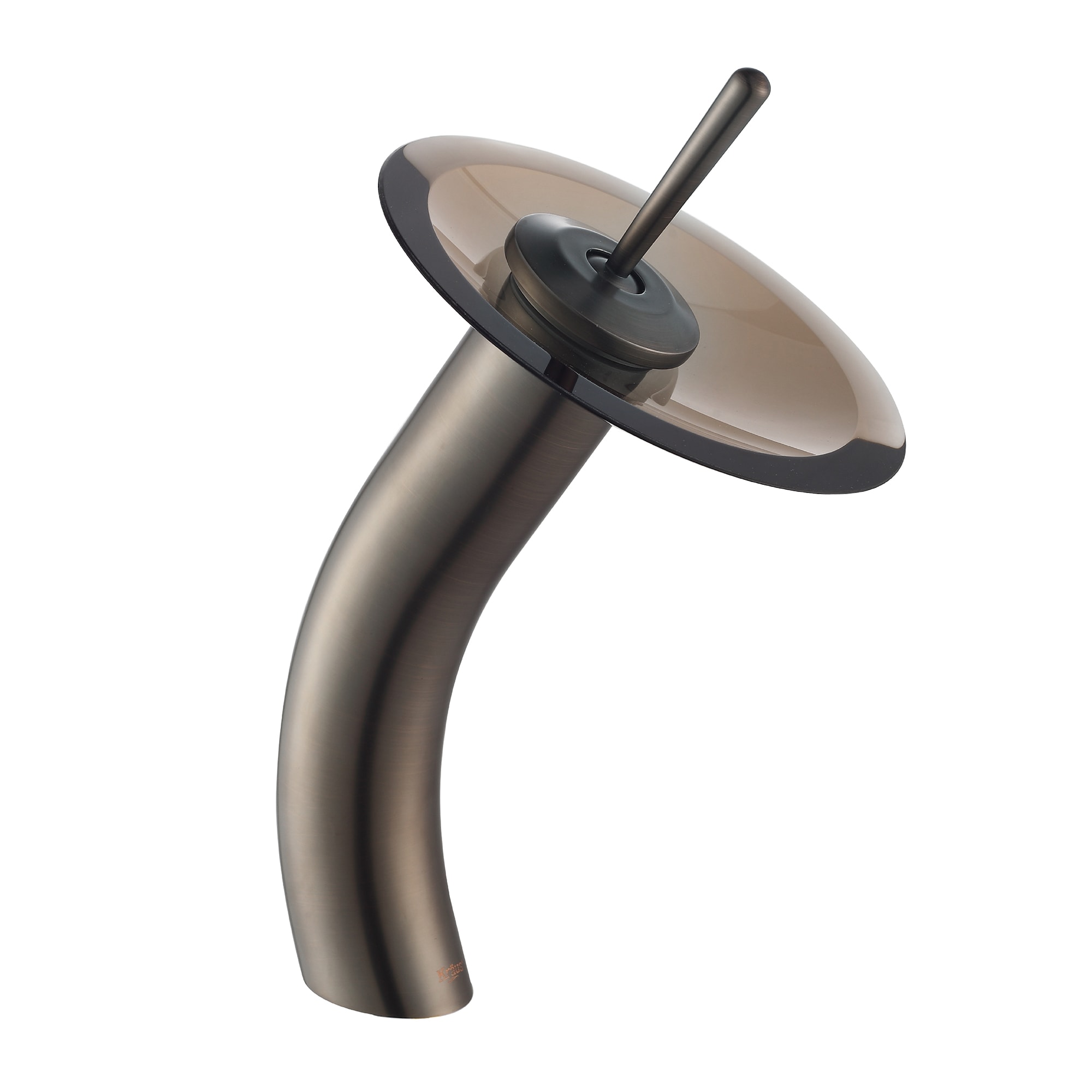 Kraus KGW-1700ORB-BRCL Vessel Mixer Oil Rubbed Bronze Single hole 1-handle WaterSense Waterfall Commercial/Residential Handle Bathroom Sink Faucet