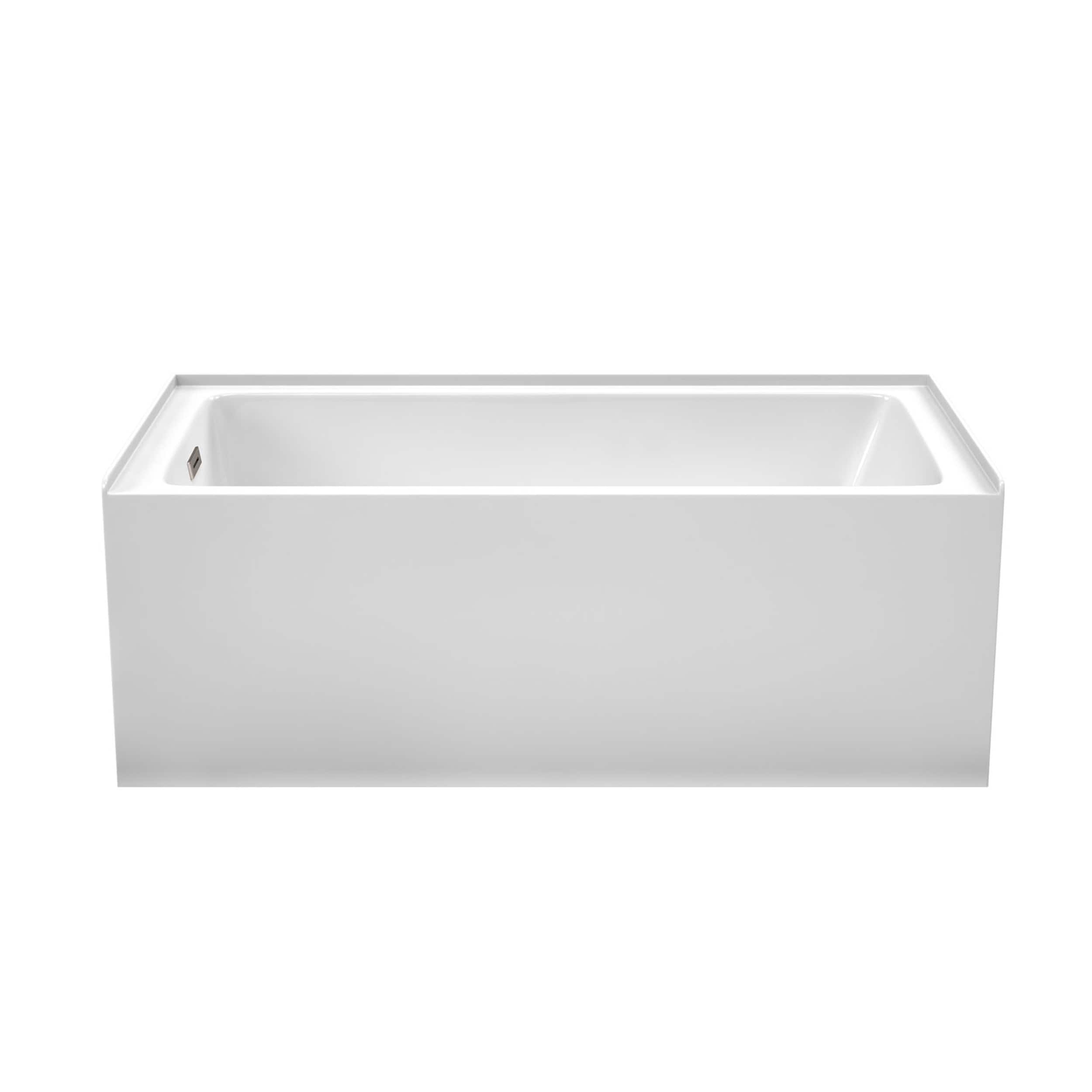 Kohler Underscore Rectangular Alcove Tub with Left Drain Bath Bundle - The  Home Depot
