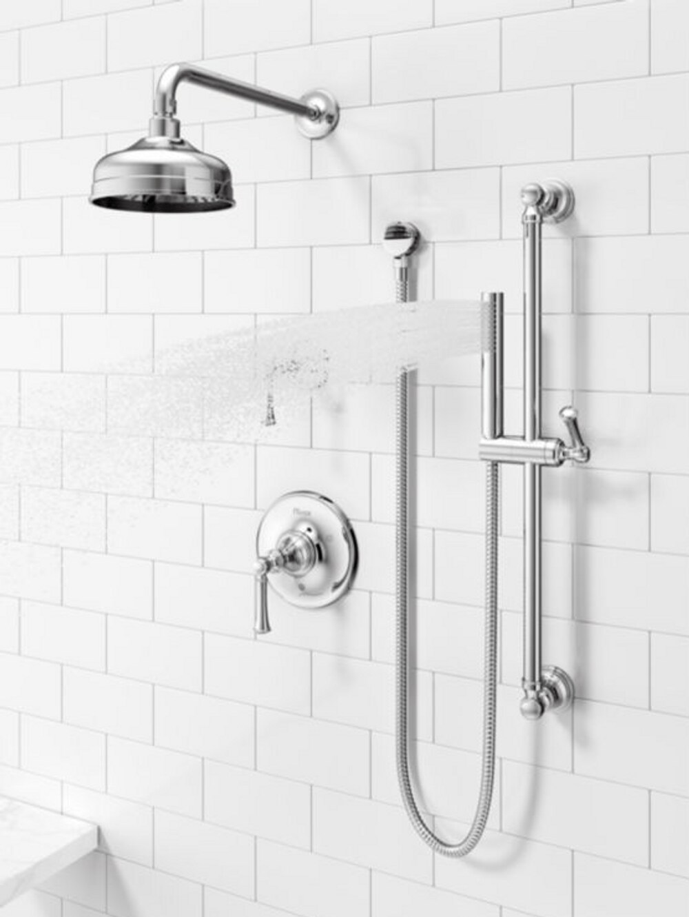 Pfister LG16-3TBC Showerhead-Bar-Panels - View #6