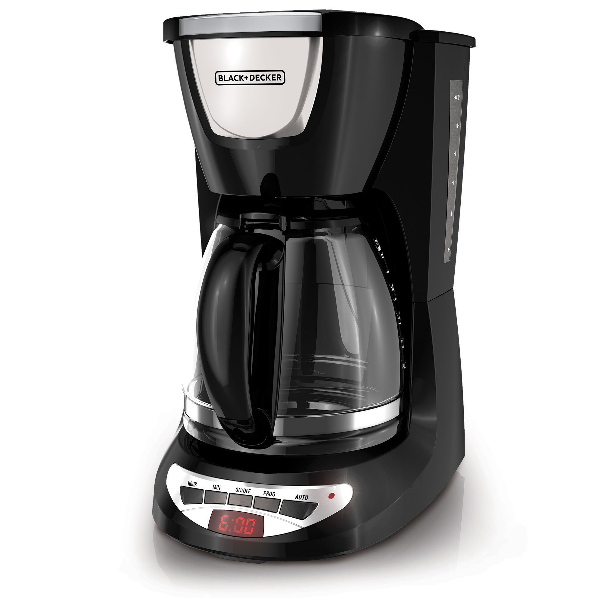 BLACK+DECKER 12-Cup Black/Silver Residential Drip Coffee Maker in the Coffee  Makers department at