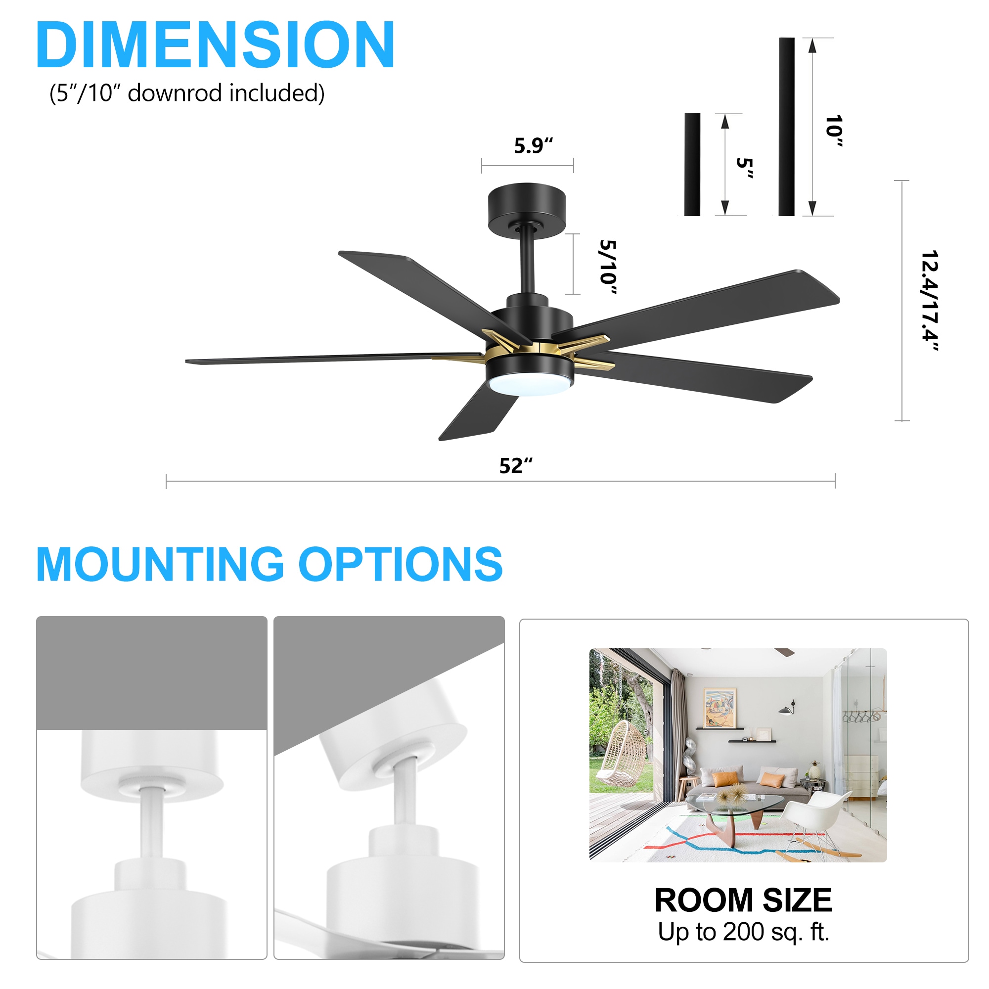 Breezary 24042-BG Ceiling-Fans - View #9