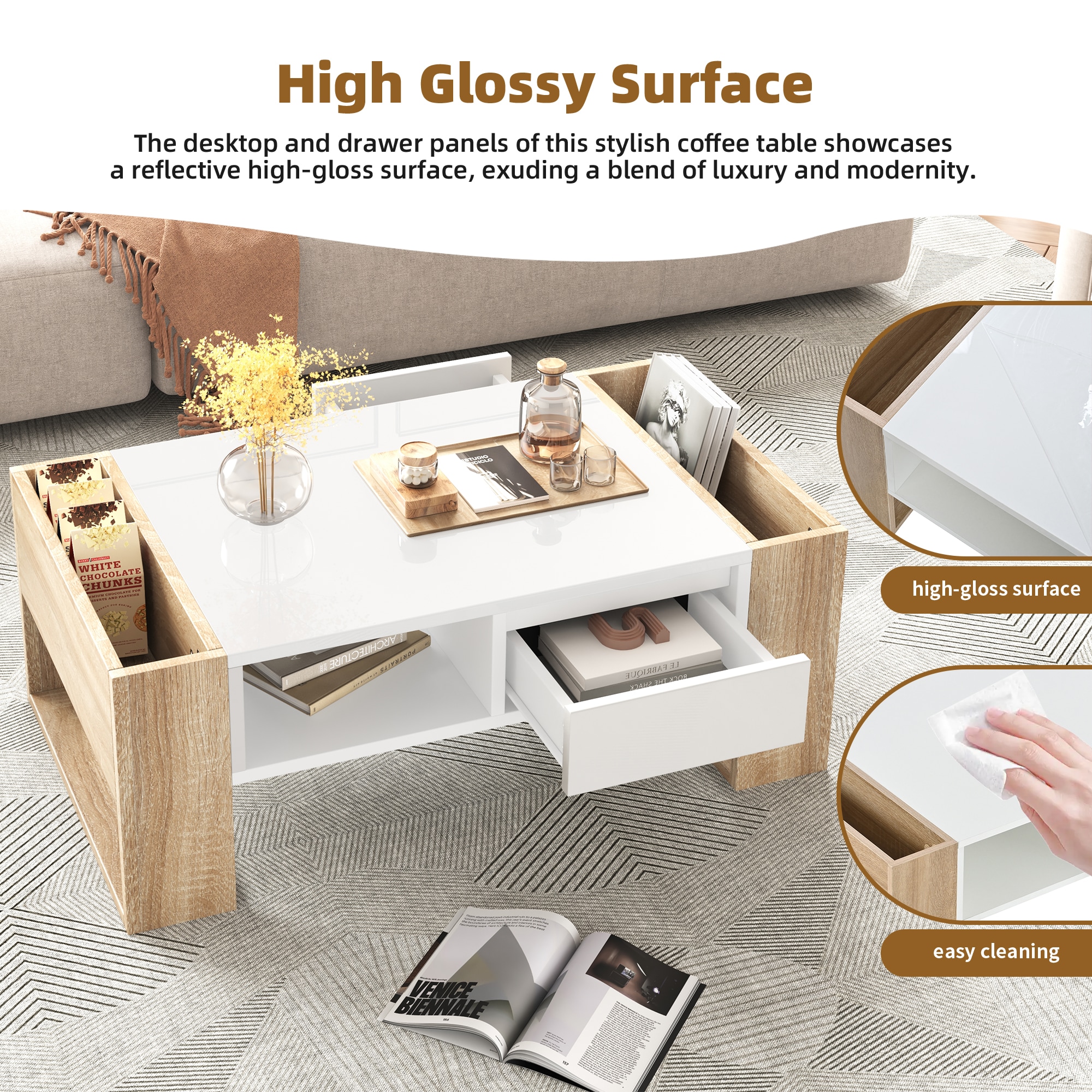 ModernLuxe N721P205792K Coffee-Tables - View #3
