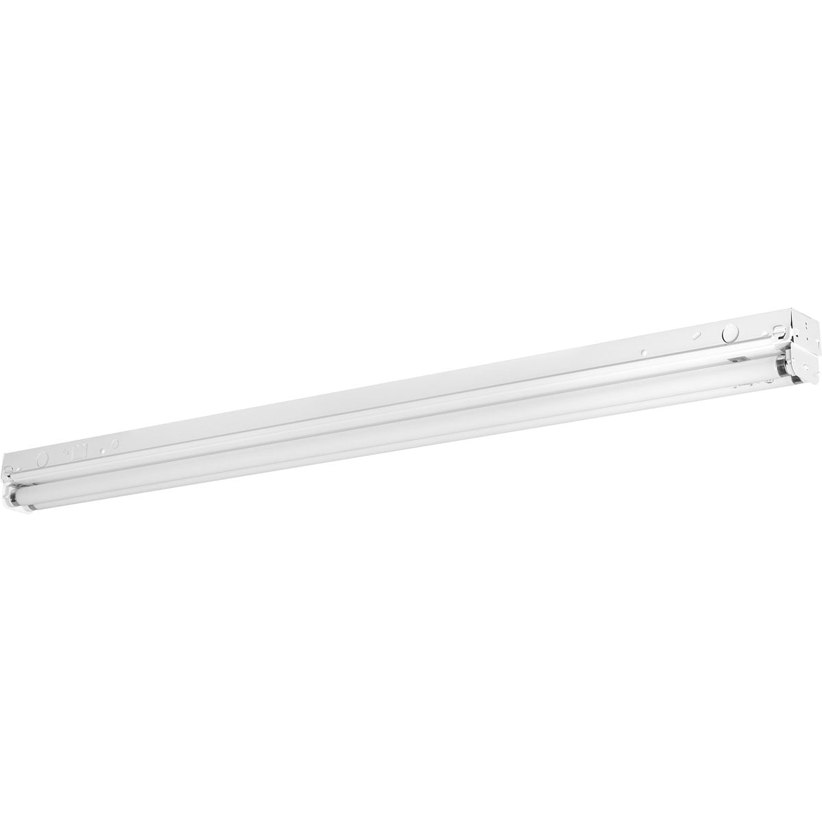 Progress Lighting P7268-30EB White 2-Light Fluorescent Strip Shop Light