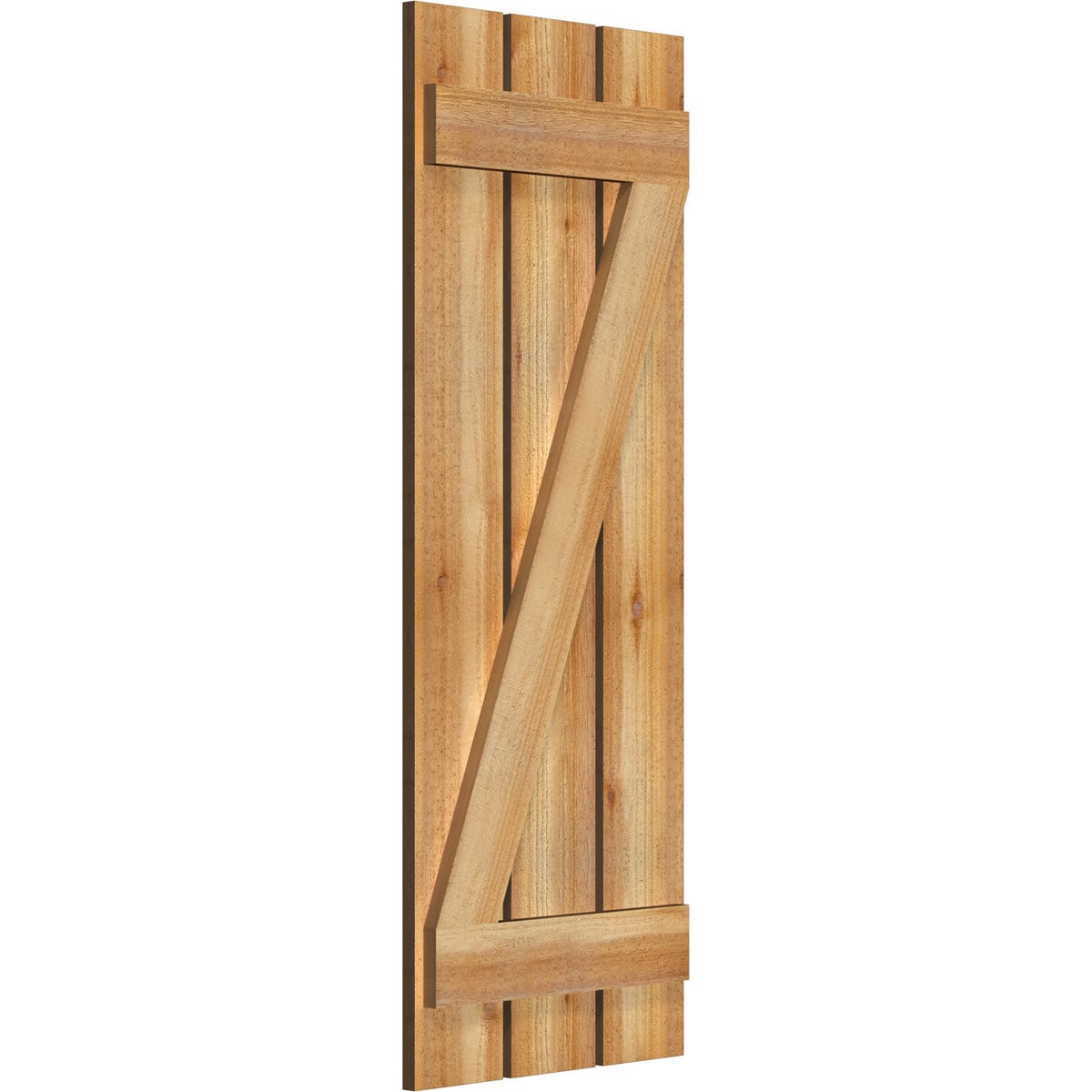 Ekena Millwork RBS06Z17X046RWR Exterior-Shutters - View #2