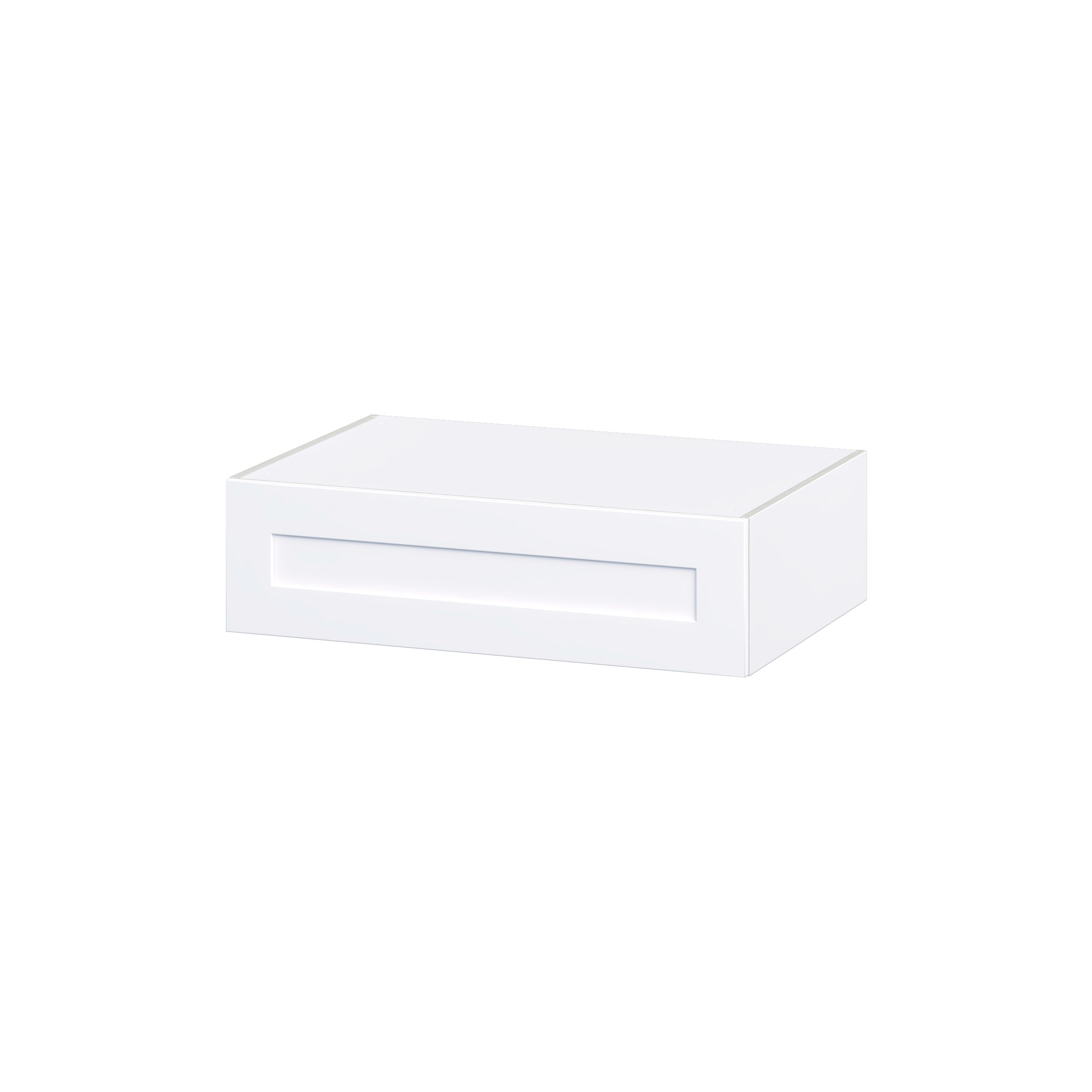 Hugo&Borg DSWLU361024-JO Jolie 36-in W x 10-in H x 24-in D Warm White Wall Fully assembled Cabinet (Recessed Panel Shaker)