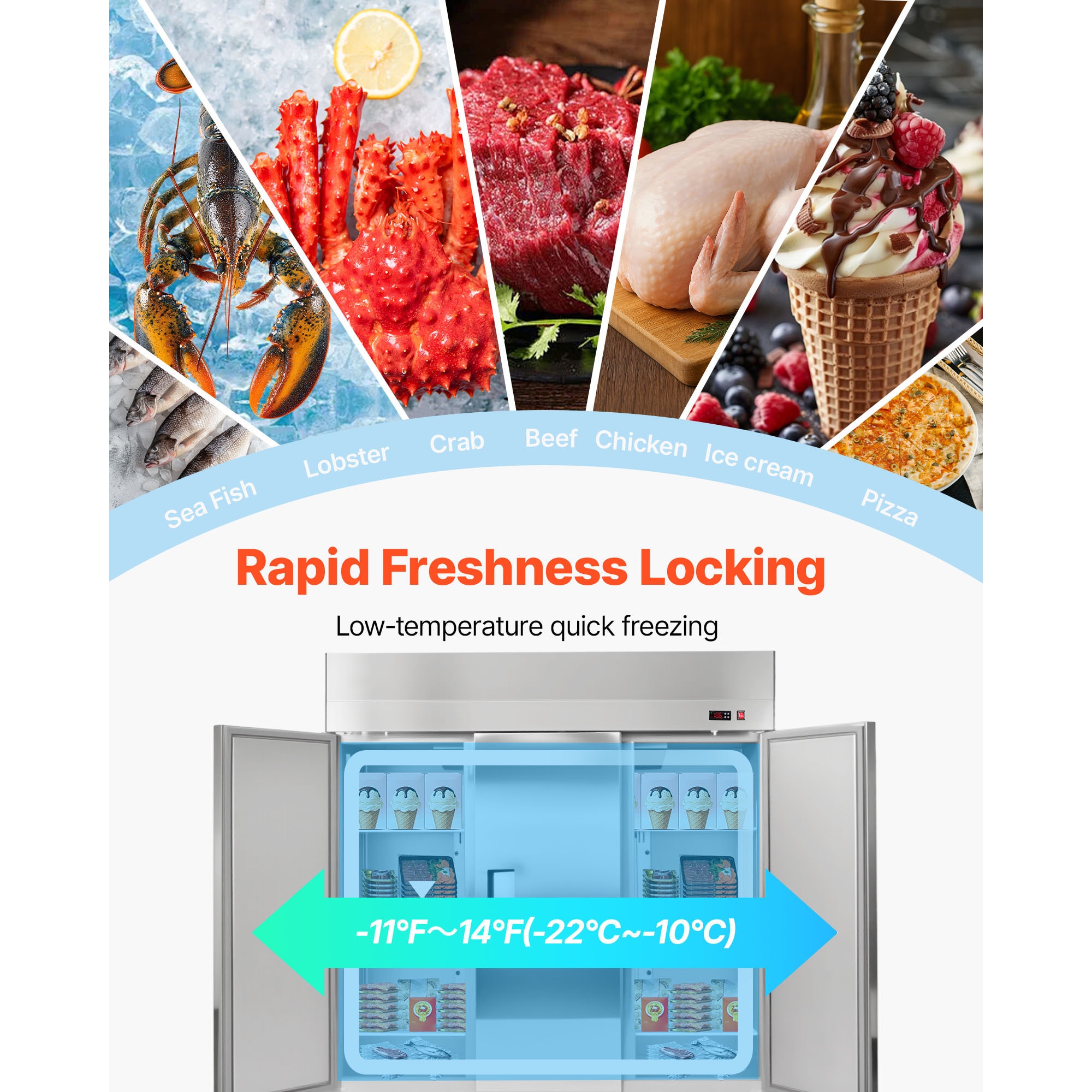 VEVOR SCLSSYLJDSML14912V1 Commercial-Refrigerators - View #2