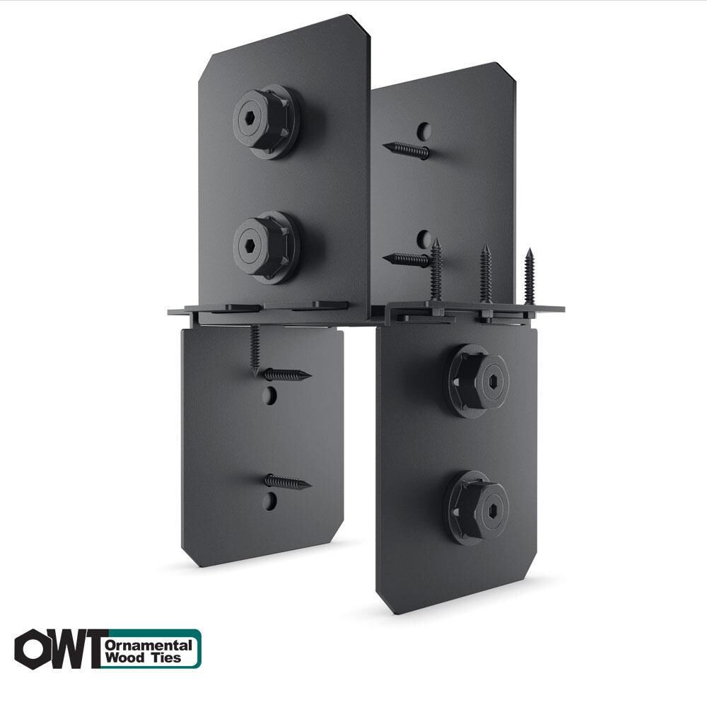 OZCO 6-in x 6-in Powder-coated Wood To Wood Post Cap Hardware in the ...