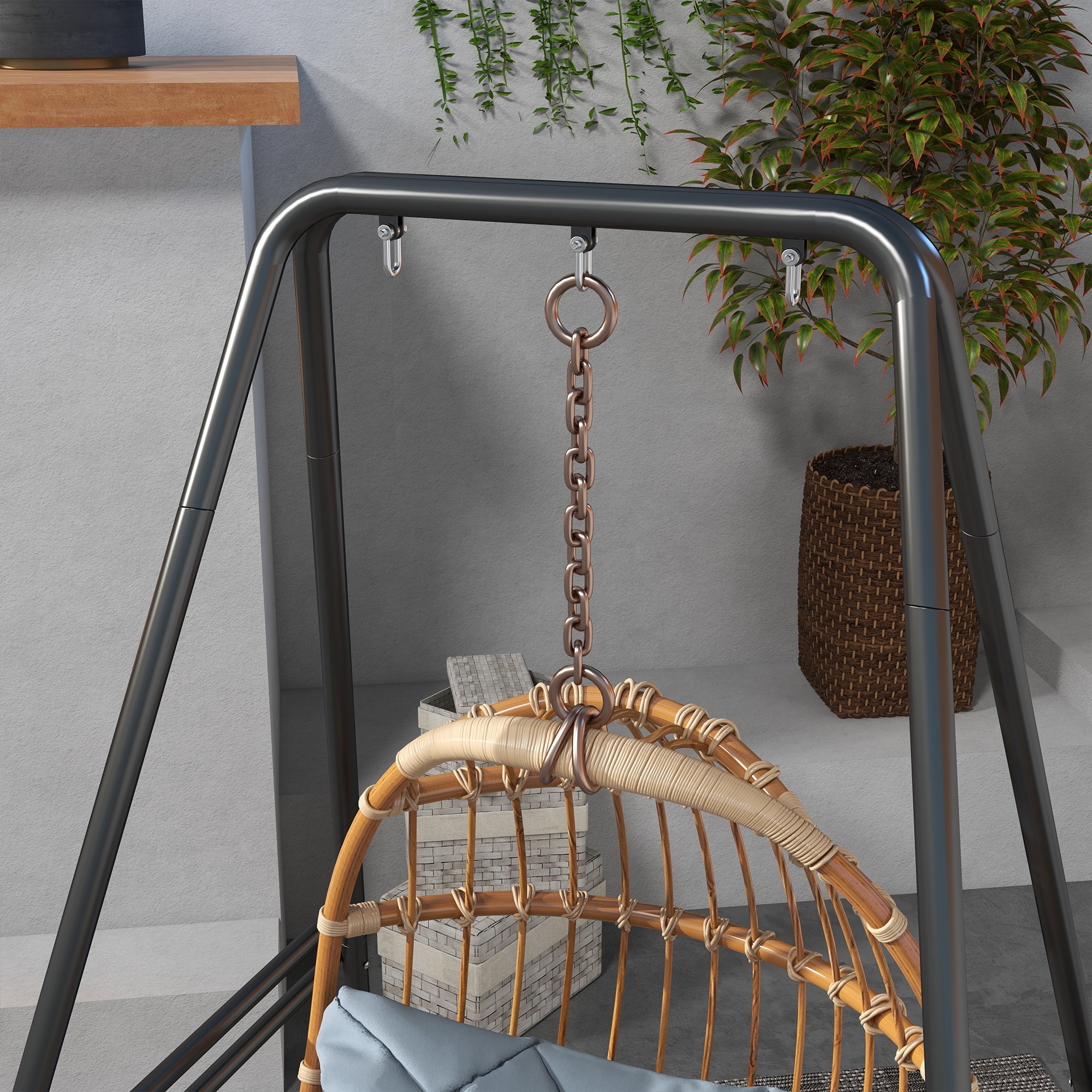 Outsunny 84A-296V01BK Hammock-Stands - View #9