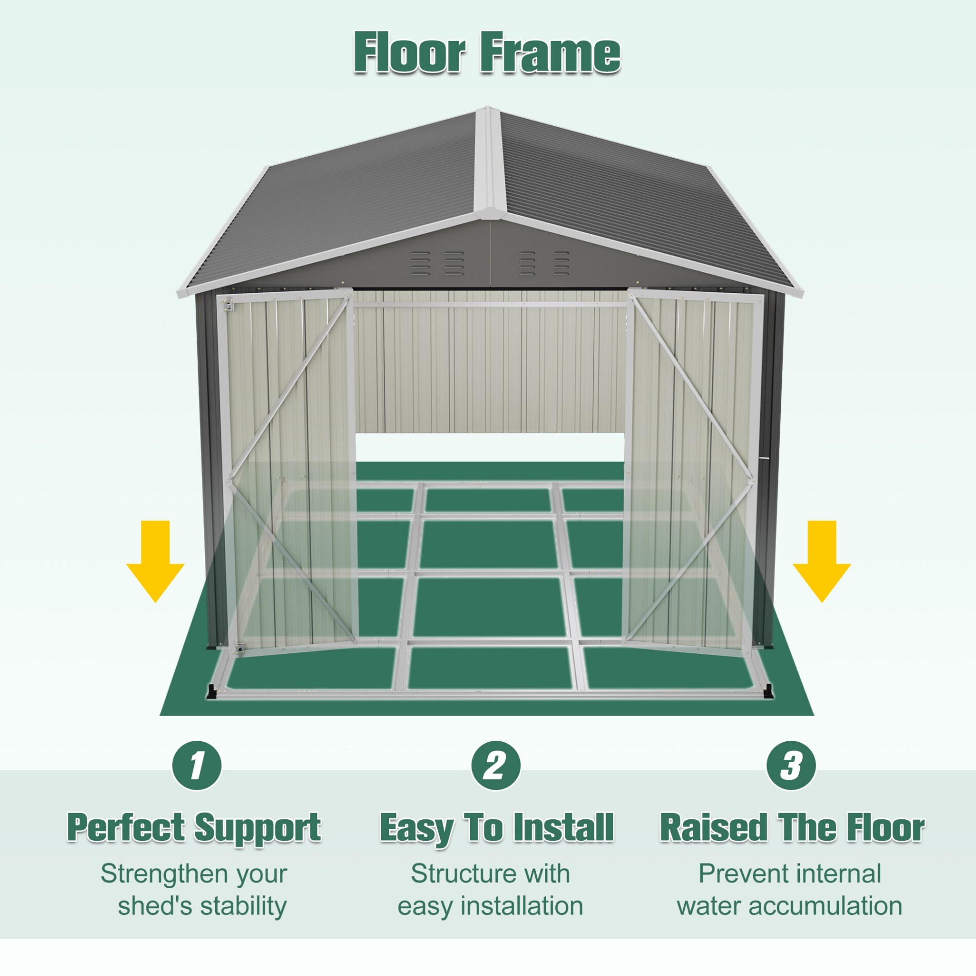 ToolCat LWLR-40-SS Metal-Storage-Buildings-Sheds - View #3