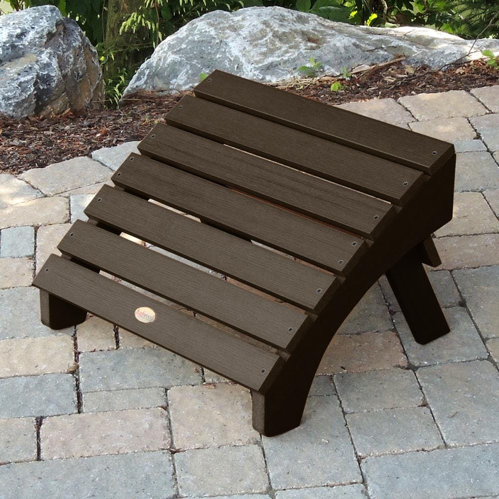 highwood AD-OTL1-ACE The Westport Multi-Brown Wicker Poly-lumber Ottoman