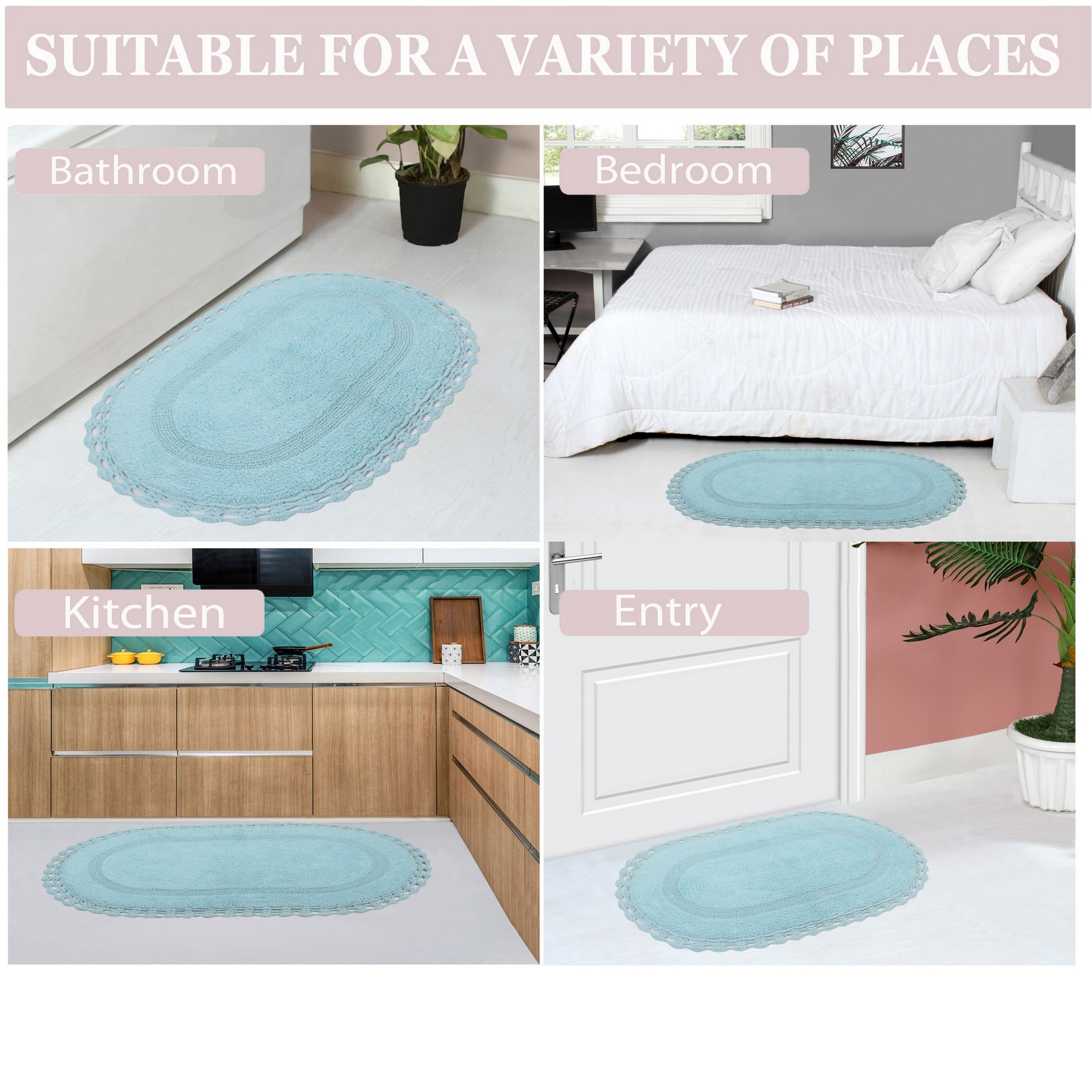 Home Weavers BHAM2134AQ Bath-Rugs - View #4