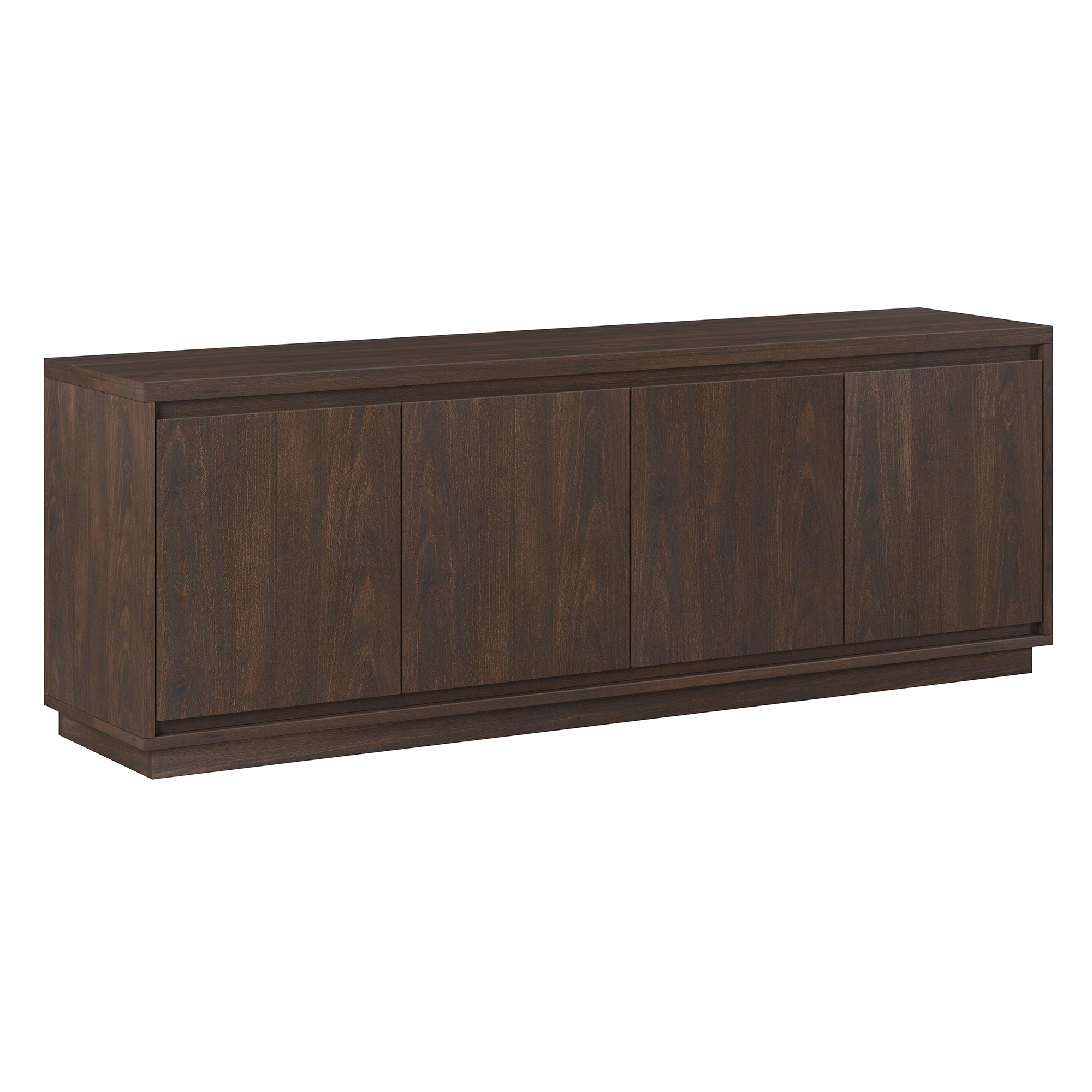 Hailey Home TV1942 Presque Modern/Contemporary Alder Brown TV stand ( Accommodates TVs more than 70-in )