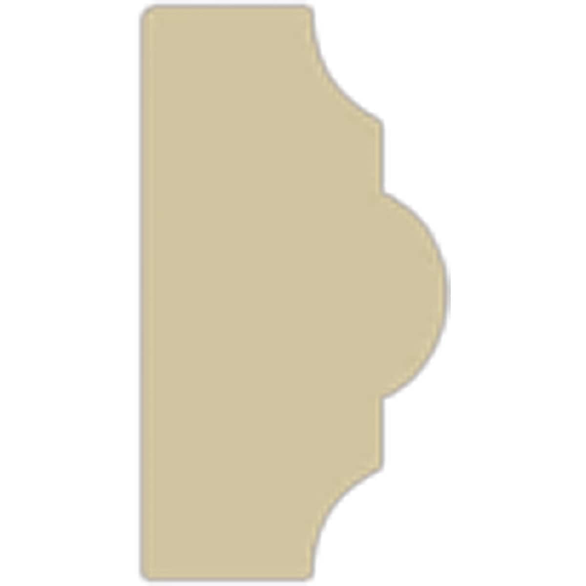 Ekena Millwork MLD01X00CR Chair-Rail-Moulding - View #2