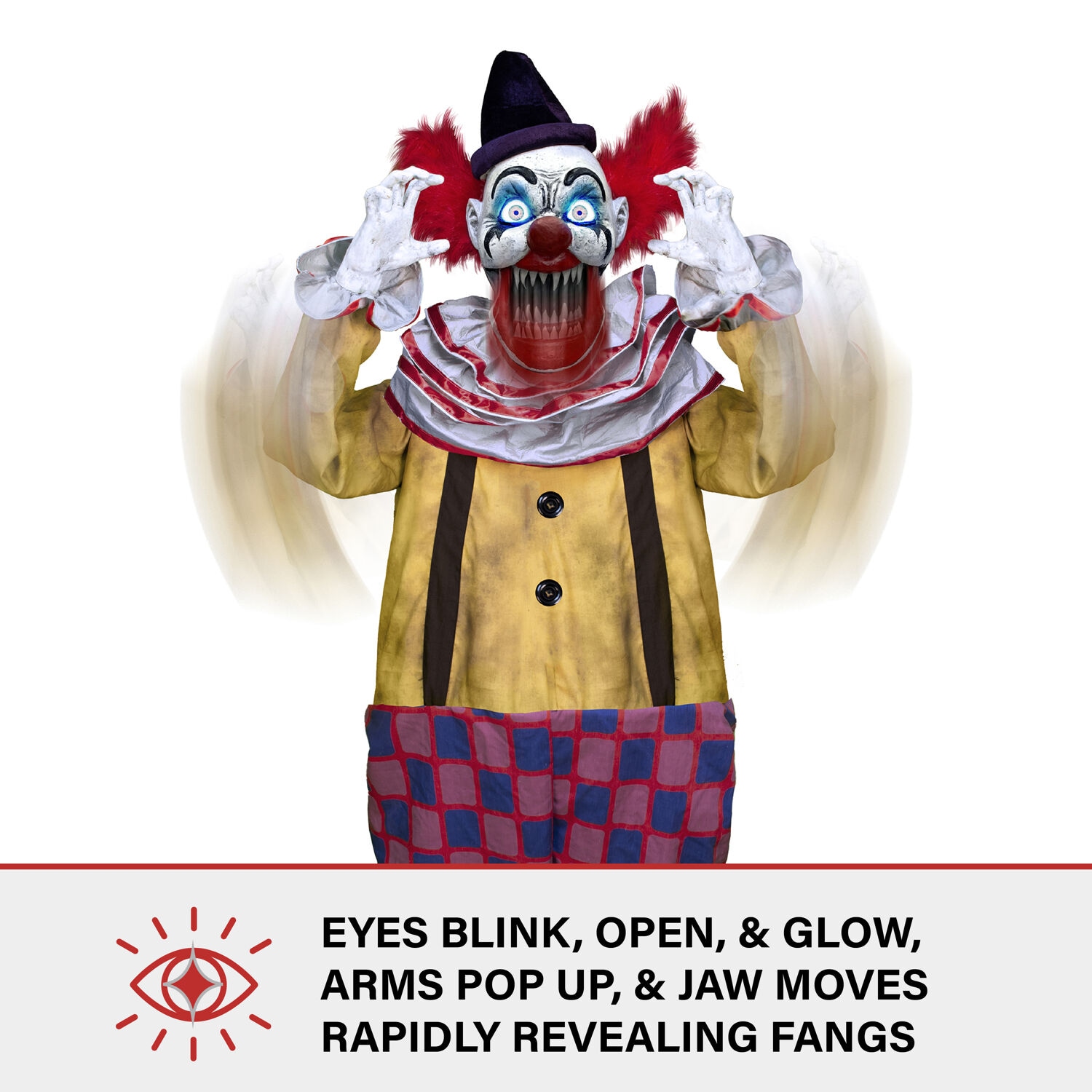 Haunted Hill Farm HHSTLCLOWN-2FLSA Halloween-Animatronics - View #5