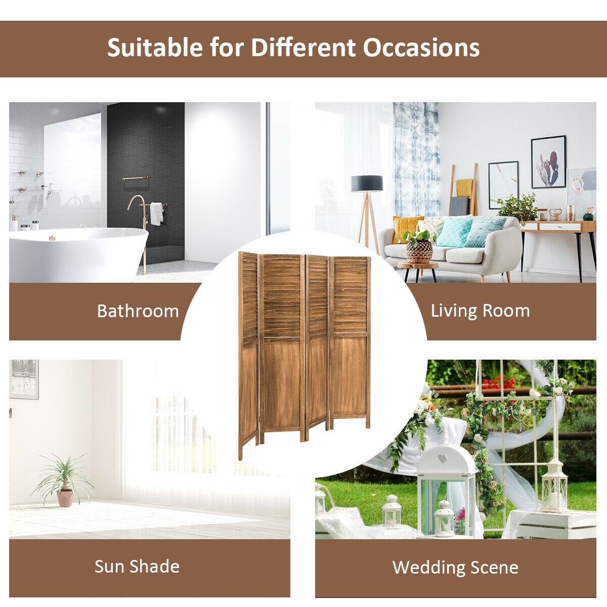 CASAINC WF-HYSN-61485CF Indoor-Privacy-Screens - View #2