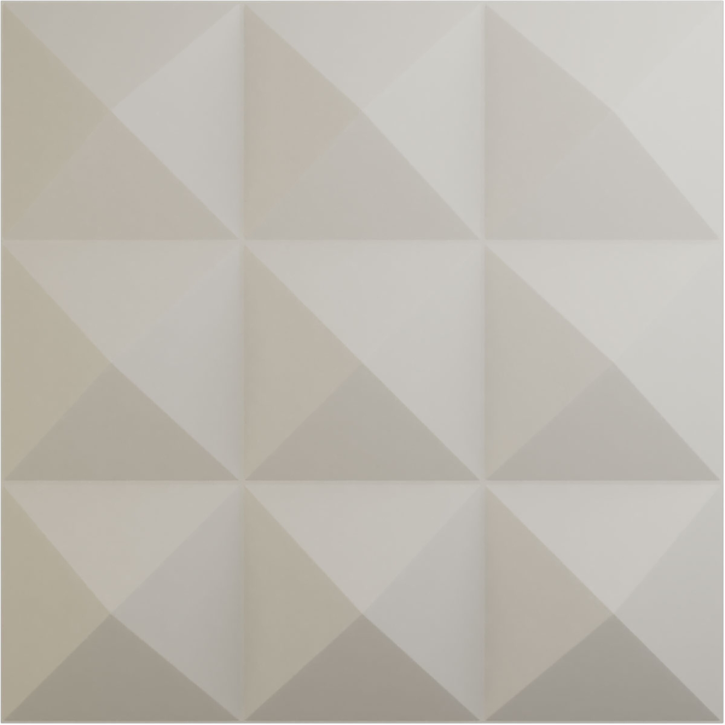 Ekena Millwork WP12X12BEGBW-CASE-12 11-7/8-in x 11-7/8-in Embossed Paintable/Stainable White PVC Wall Panel ( 12 -Pack, Covers 11.76-sq ft )