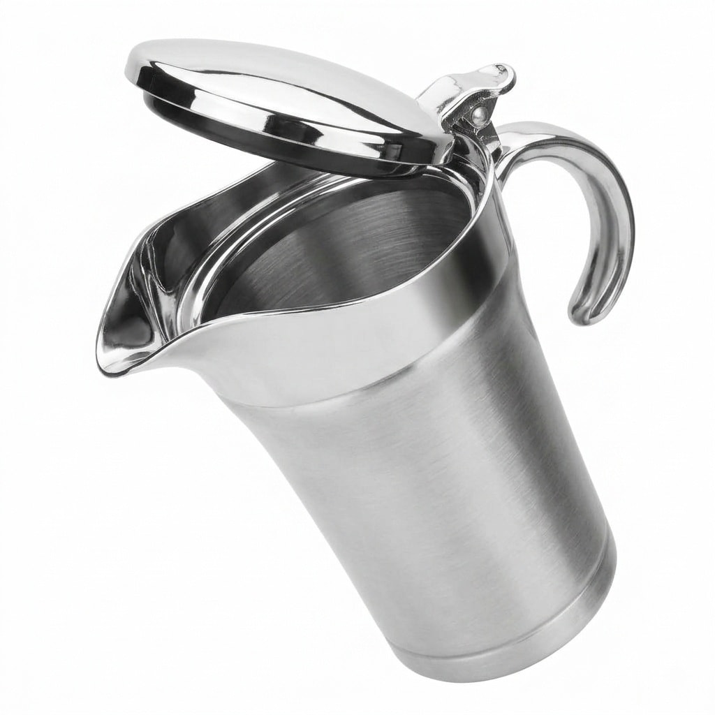 Aoibox 26 oz Double Wall Insulated Stainless Steel Gravy Boat with Hinged Lid 7 5 x 7 in Thanksgiving Sauce #LABSUXY5