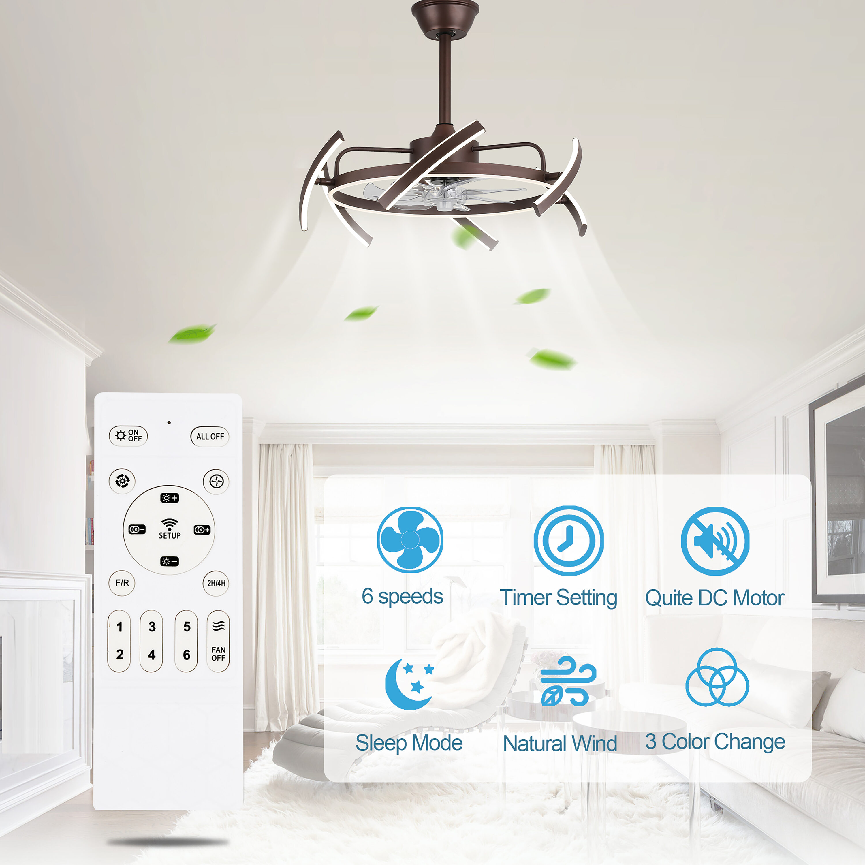 Oaks Decor DC2405-K Ceiling-Fans - View #9