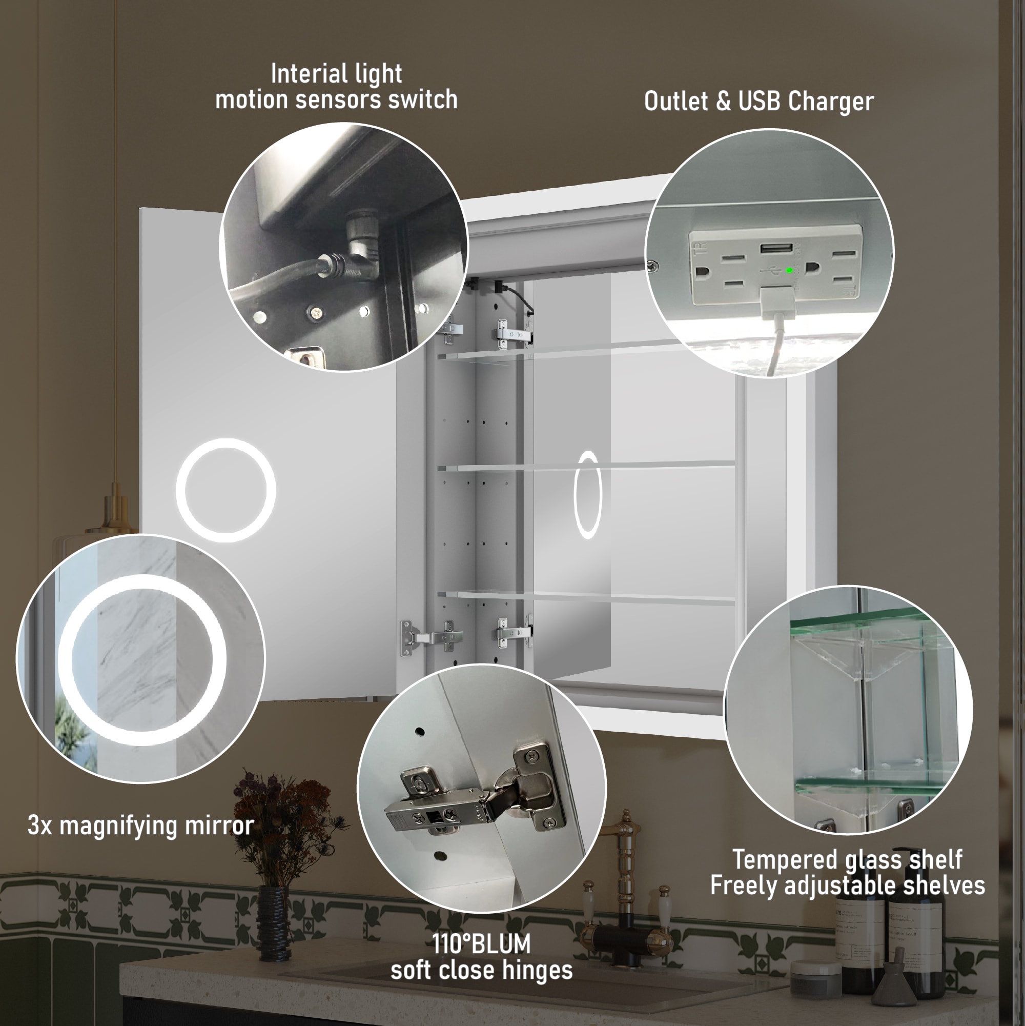 CALVON RC13-3032 Bathroom-Medicine-Cabinets - View #4