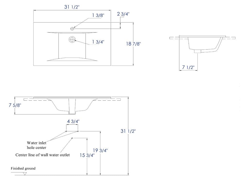 EAGO BB127 Bath-Sink - View #4