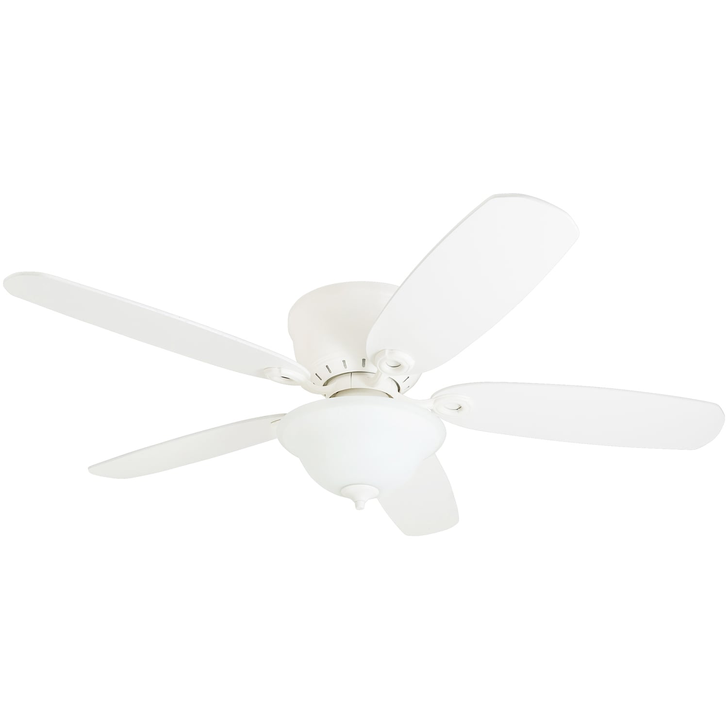 Harbor Breeze Pawtucket 52-in White Indoor Flush Mount Ceiling Fan with ...