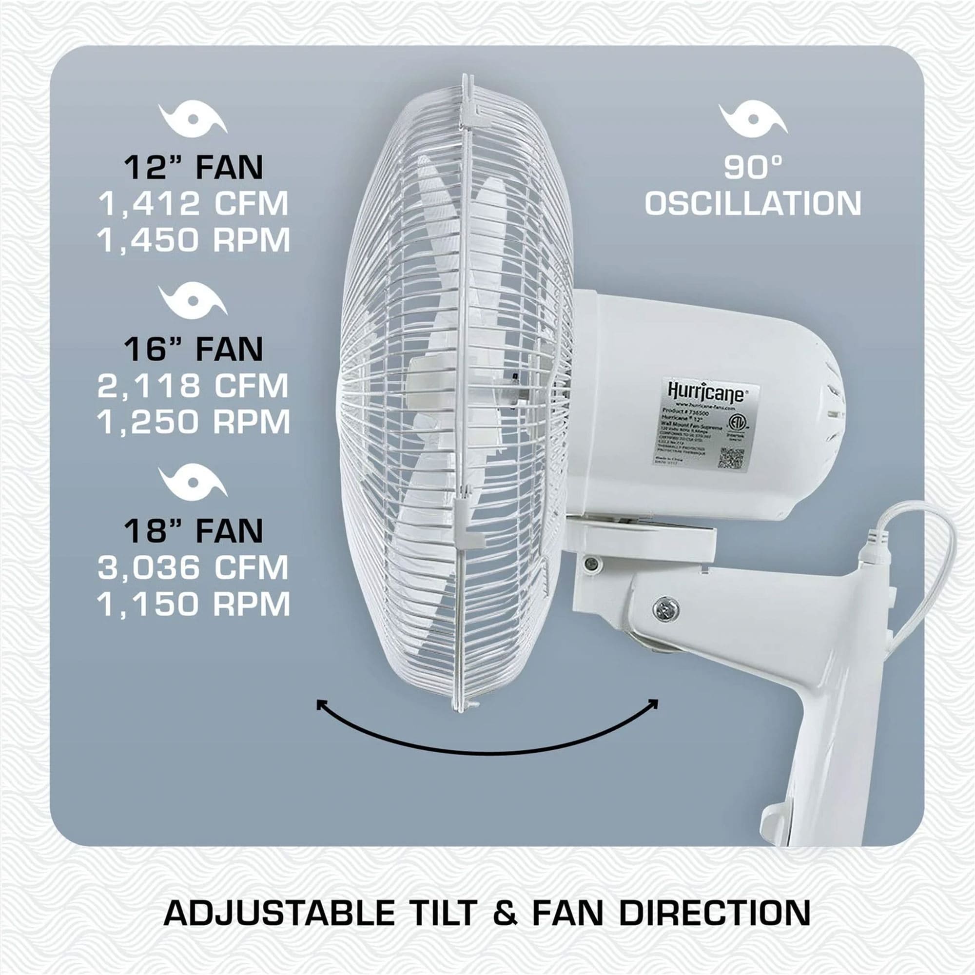 Hurricane 326934 Wall-Mounted-Fans - View #5
