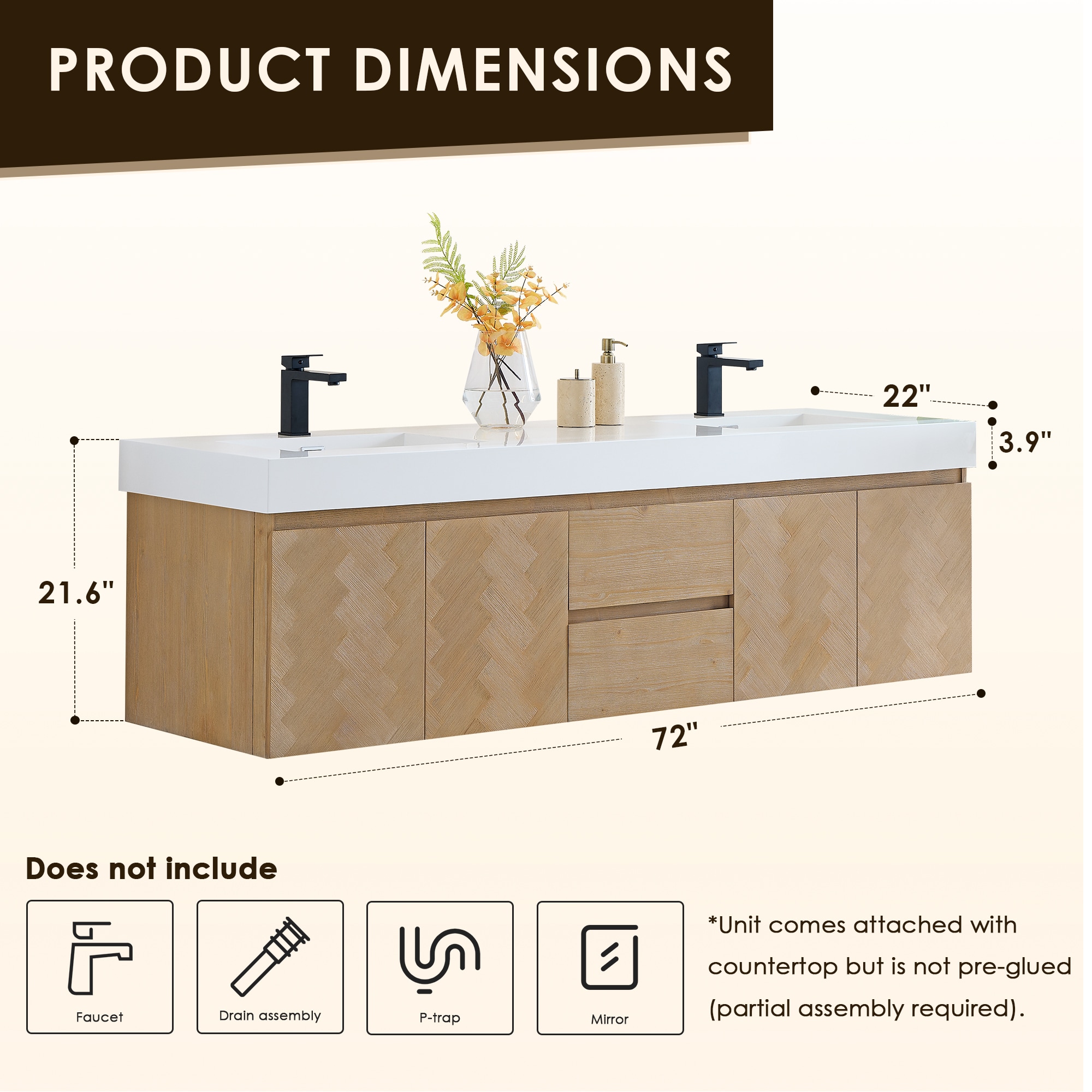Altair 564072-LB-WH-NM Bath-Vanity-Combo - View #9