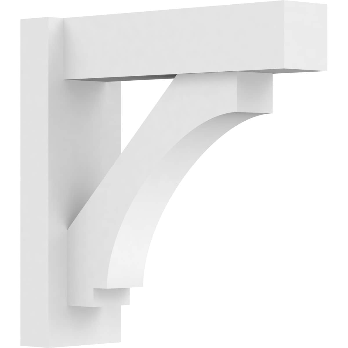 Ekena Millwork OUTP05X16X16IMP05 5-in W X 16-in D X 16-in H Imperial Architectural Grade PVC Outlooker with Block Ends