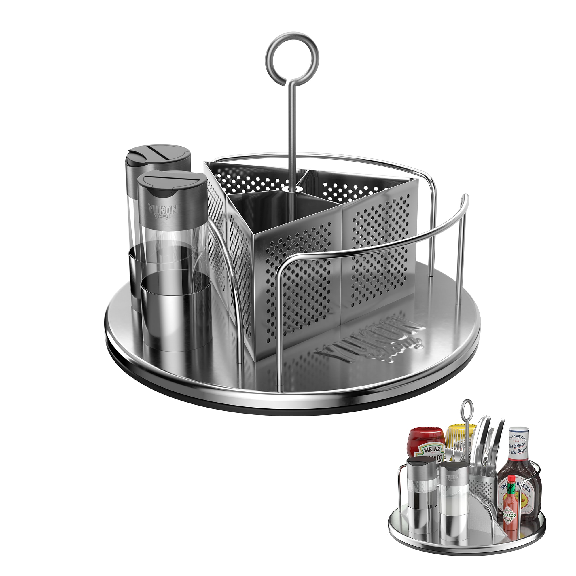 Yukon Glory Magnetic Grill Tool Set 4 Piece Stainless Steel